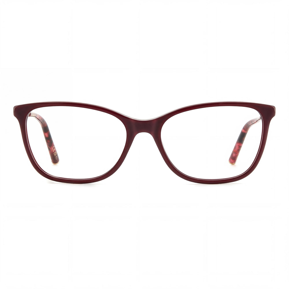 Carolina Herrera Classic HER 0197 Men's Plastic Non-Polarized Eyeglasses Burgundy Gold 54mm Lens