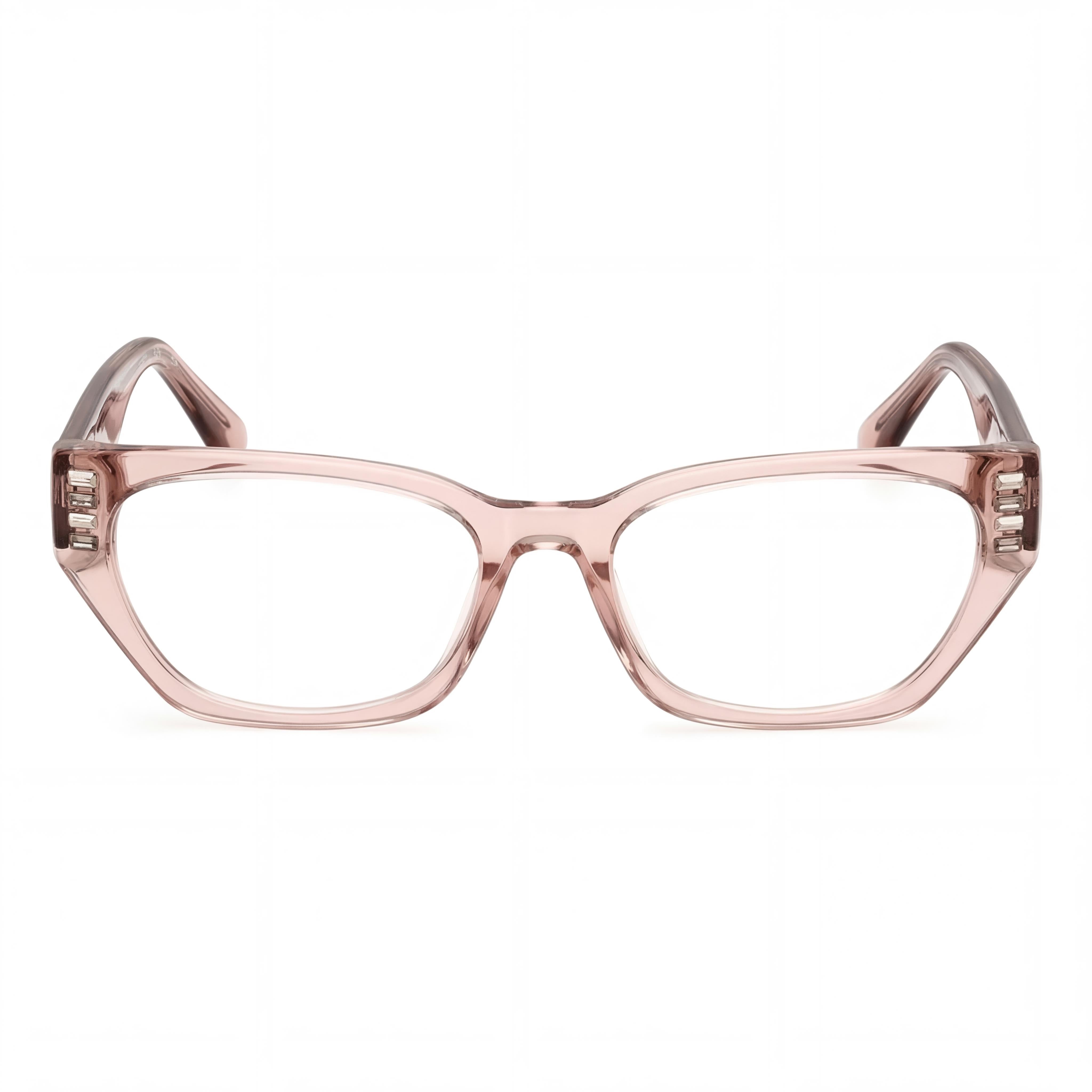 GUESS Gafas de Mujer Modernas con Montura de Plástico Beige 51mm, Photo 2