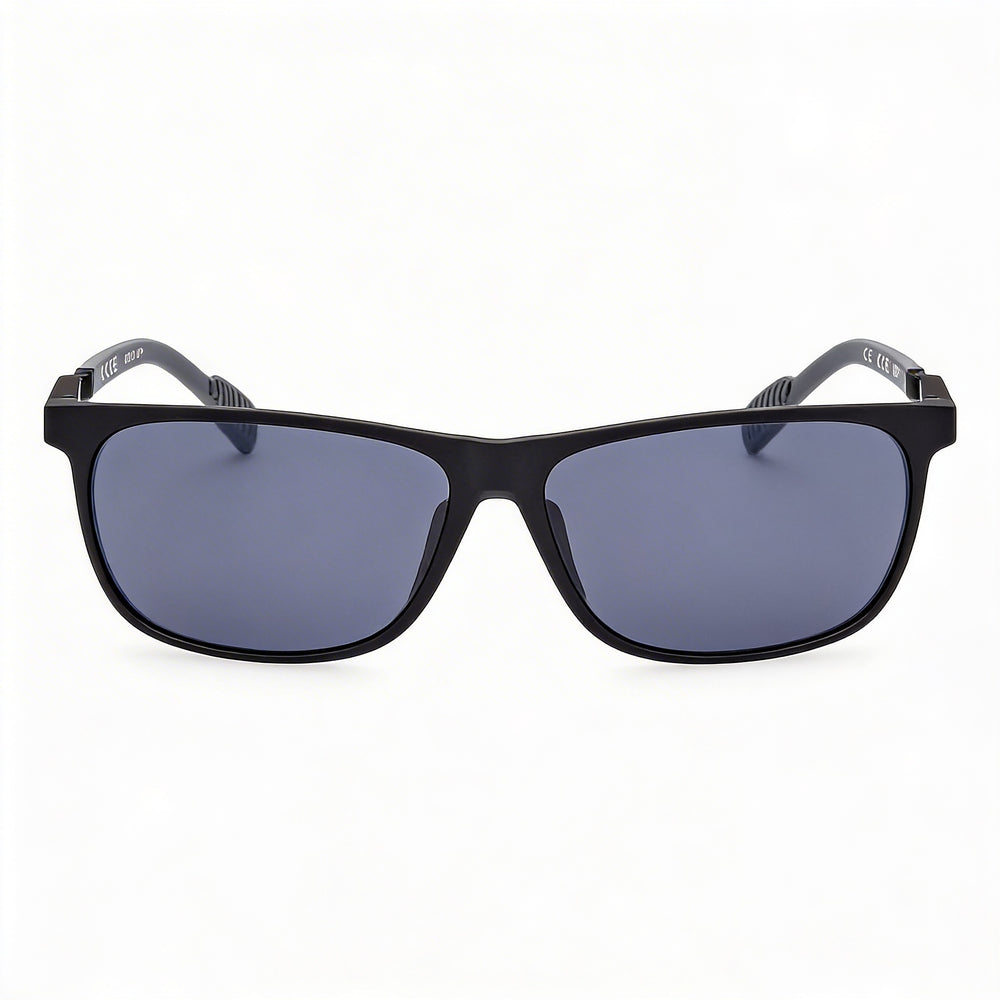 Gafas de sol Adidas Sp0061 para hombre, montura de acetato, color negro mate, gris ahumado, lentes ahumadas, protección UV, 62-14-130