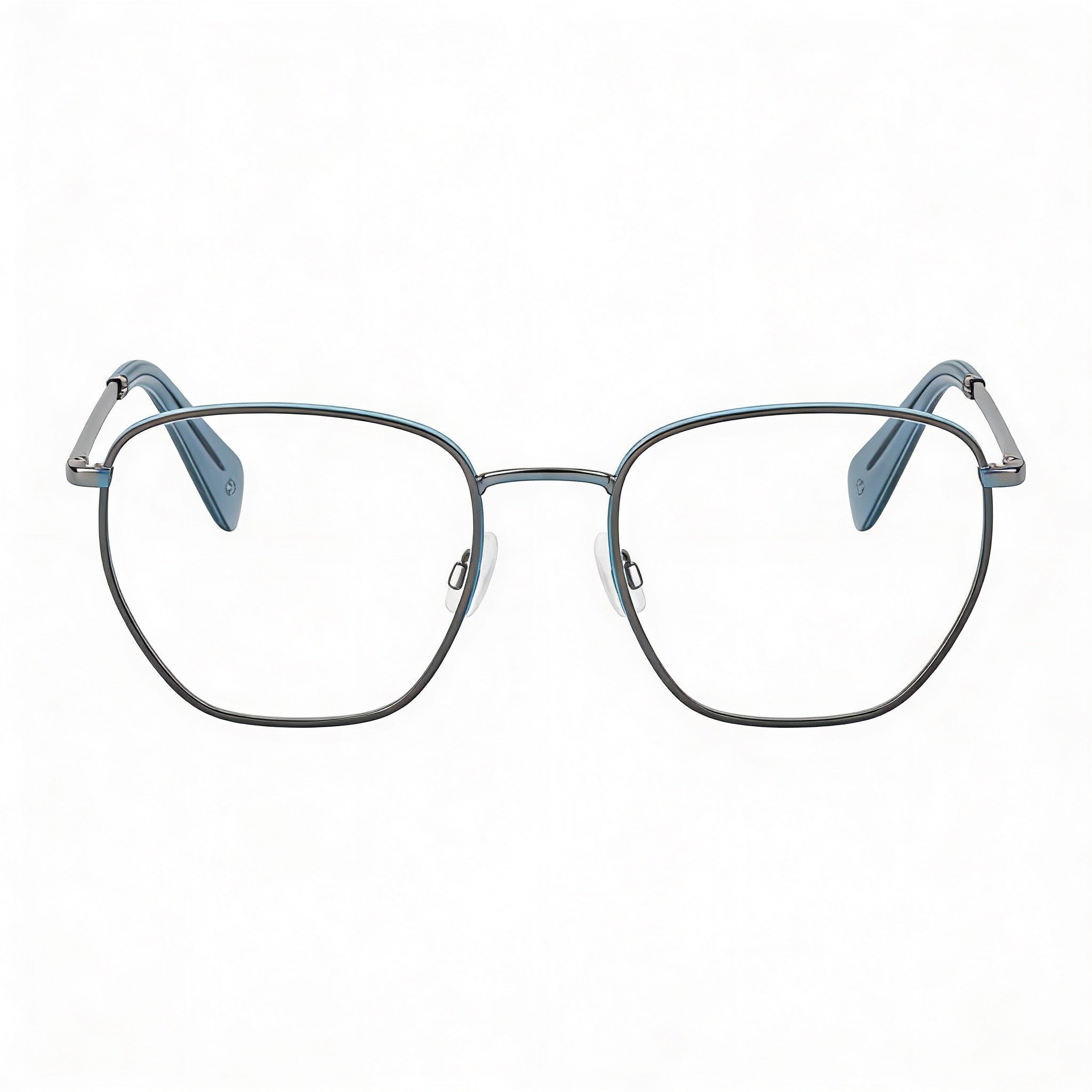 Gafas graduadas Rag &amp; Bone Rnb 7018 para mujer con montura de metal rutenio oscuro y lentes transparentes (52-19-145 mm), Photo 1