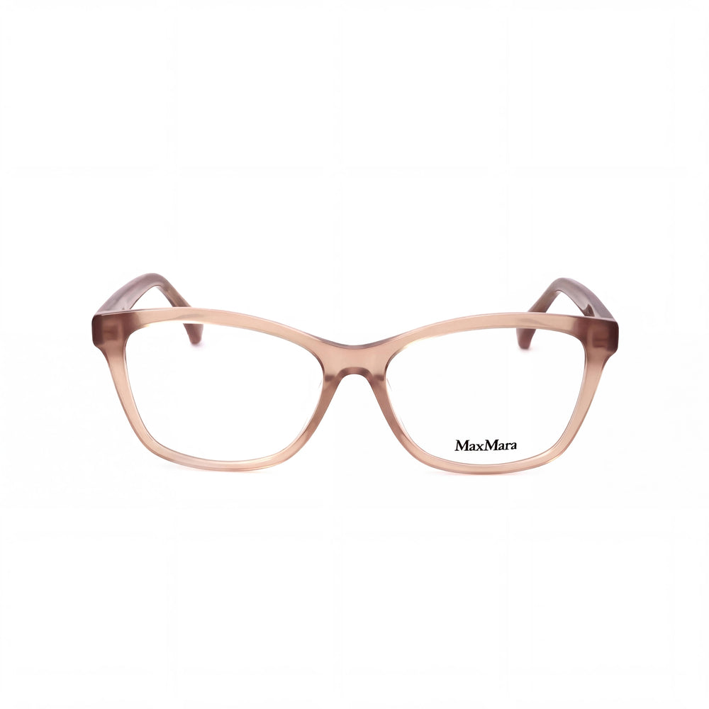 Gafas de plástico pantografiadas MaxMara MM 5032 para mujer, transparentes marrón claro, 54 mm