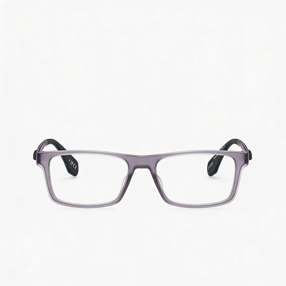 Gafas Adidas OR5047 de estilo casual para hombre, montura inyectada en gris mate, lentes de policarbonato no graduadas, 53 mm