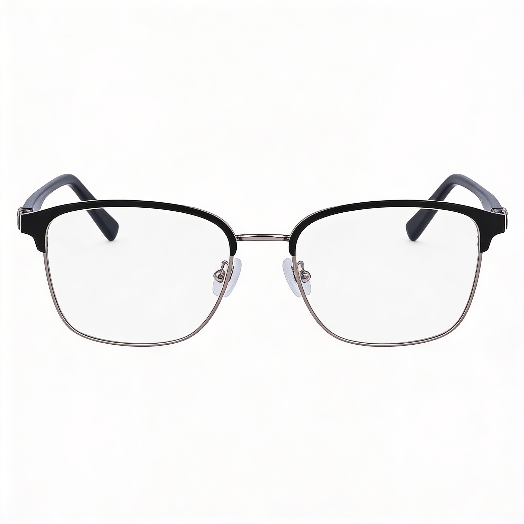 Salvatore Ferragamo SF2225 Modern Unisex Rectangular Ruthenium Black Alloy Steel Eyeglasses 53mm, Photo 1