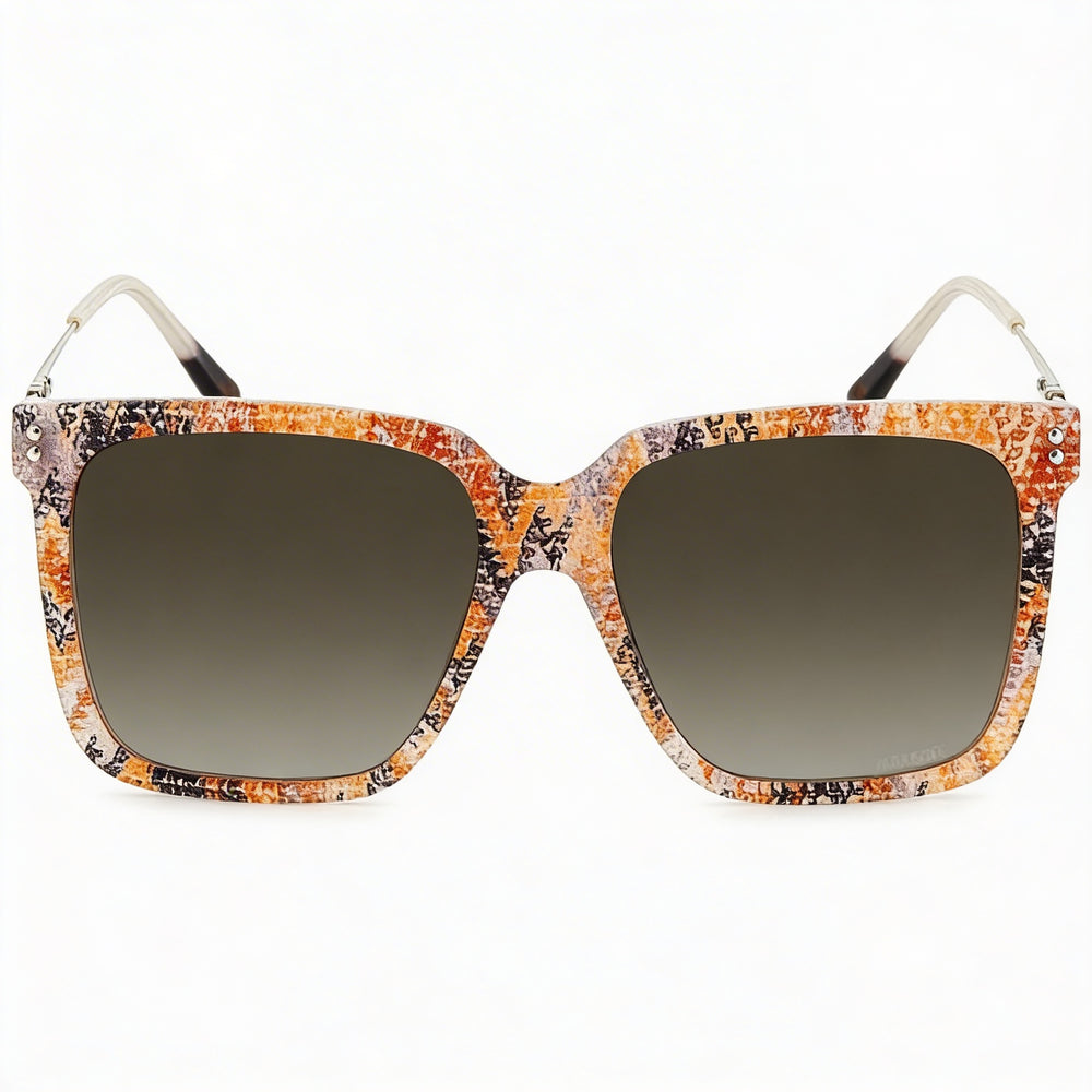 Missoni Classic Women's Beige Pattern Brown Gradient Acetate Frame Gradient Lens 57mm