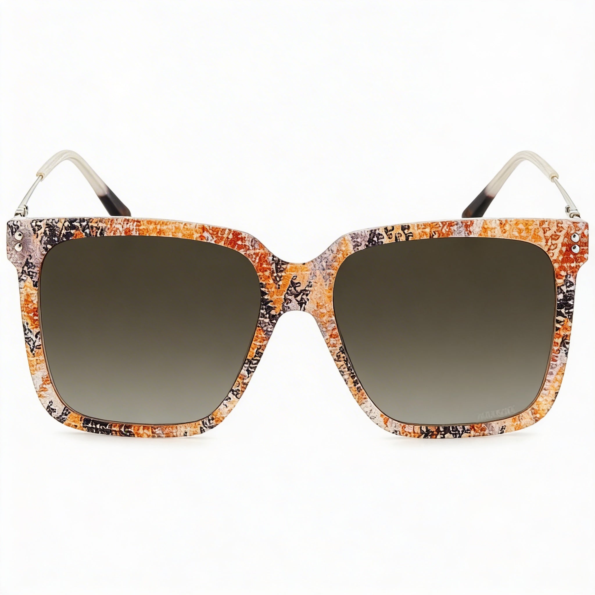 Missoni Clásico de mujer Beige con patrón Marrón degradado Montura de acetato Lente degradada 57mm, Photo 2