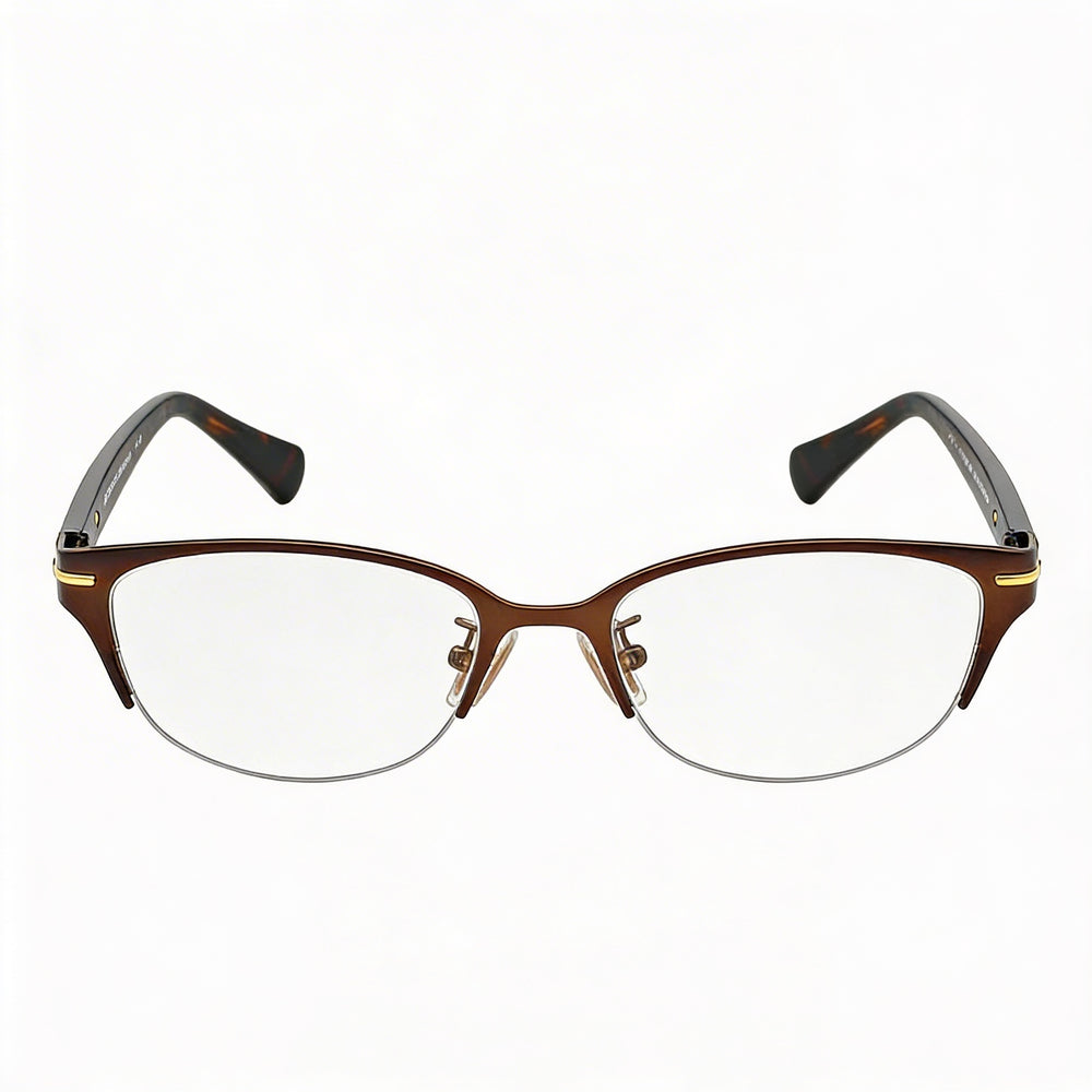 Gafas de Vista COACH Hc 5058 de Mujer Rectangulares Semial Aire en Marrón Oscuro Satinado Carey Oscuro de Compuesto de 49mm