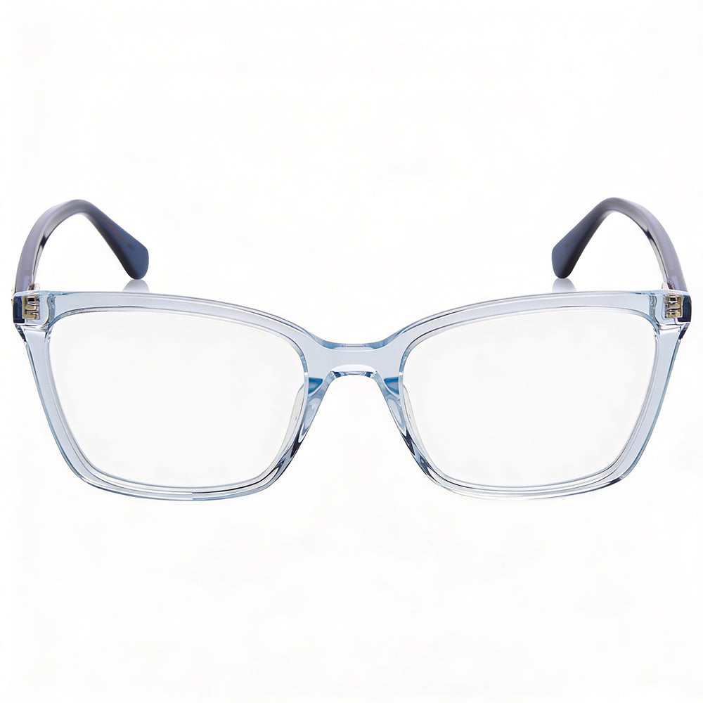 Gafas de sol Kate Spade New York Modern para mujer, montura completa de acetato, cuadradas, azules transparentes, 53-53-140