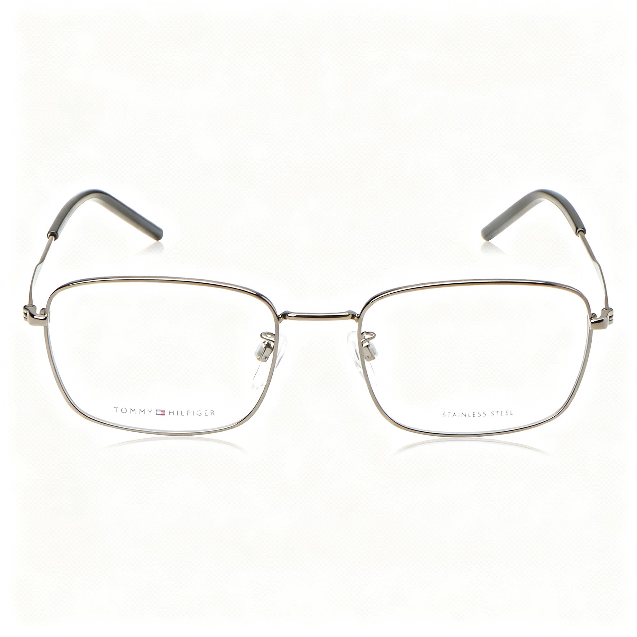 Tommy Hilfiger Casual Men's Alloy Steel Non Polarized Sunglasses Dark Ruthenium Silver 56-19-145