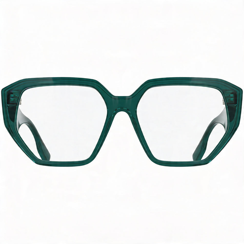 KARL LAGERFELD Kl6213 Women's Eyeglasses, Acetate Frame in Petrol, Transparent Polycarbonate Lenses, 54mm