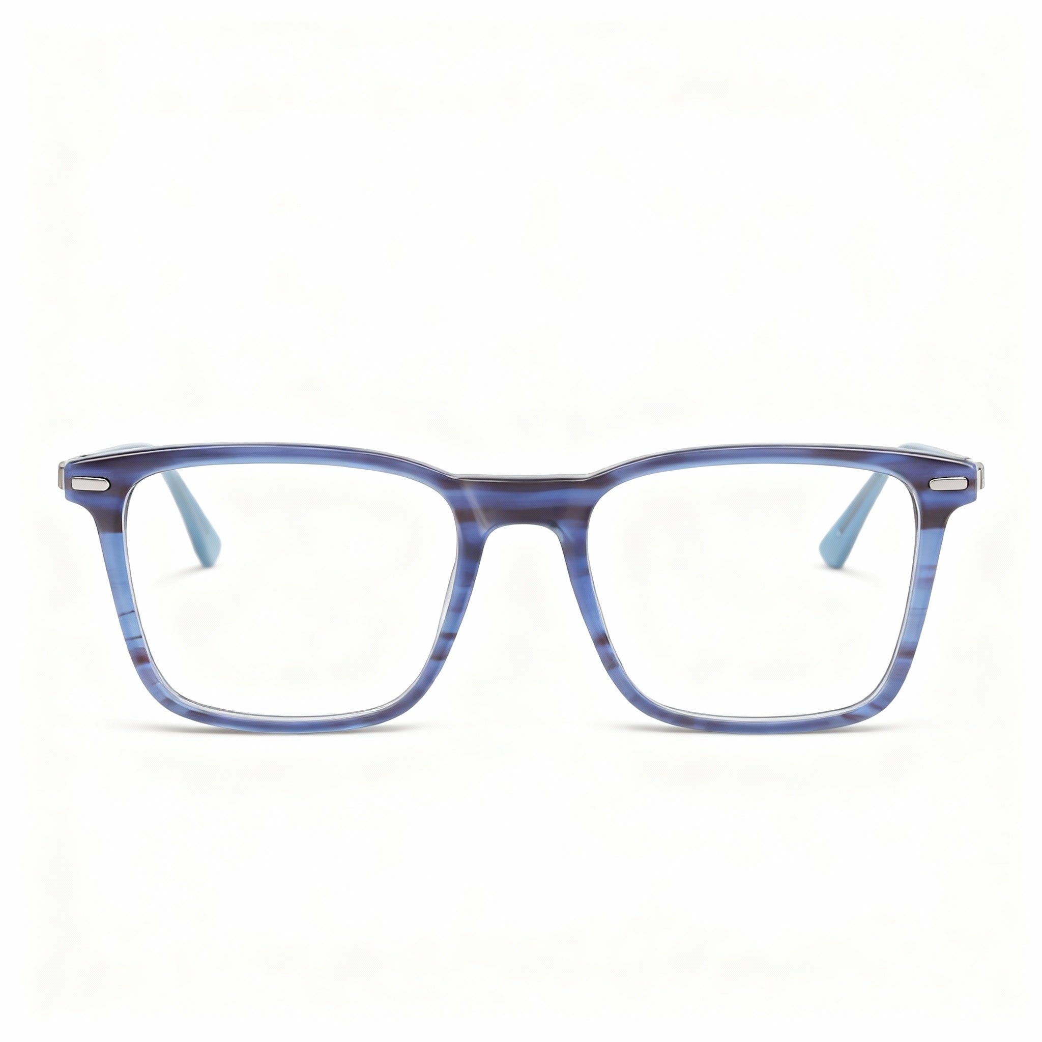 Calvin Klein Ck22541 Unisex Blue Horn Plastic Frame Non-Polarized Polycarbonate Lenses Eyeglasses 55mm