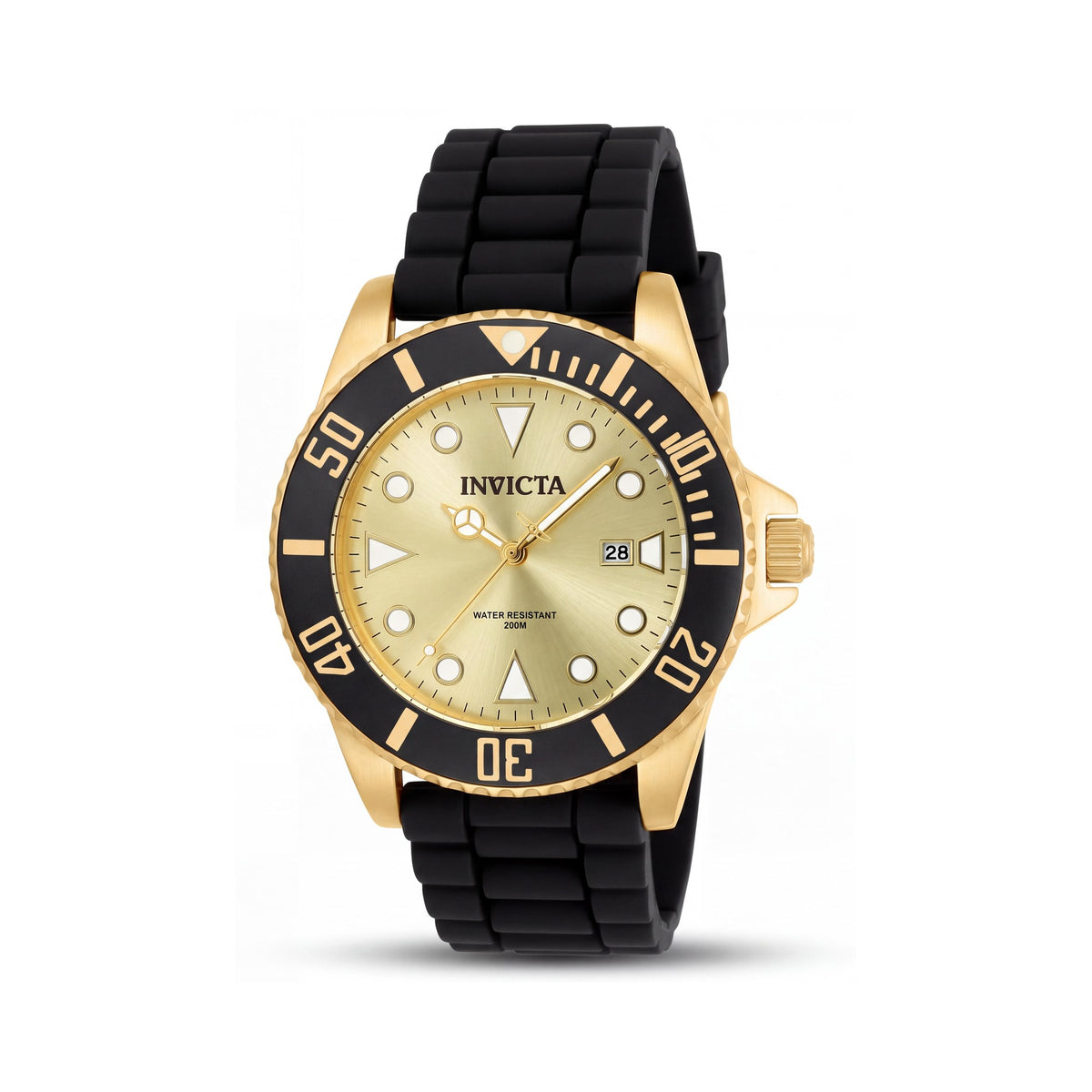 Invicta Pro Diver Men's 44mm Stainless Steel Quartz Chronograph Watch with Gold Dial, Photo 1