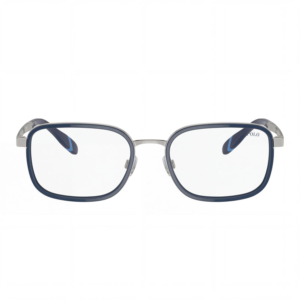 POLO RALPH LAUREN Ph1225 Men's Rectangular Metal Prescription Eyeglass Frames Navy Blue/Silver 56-20-150