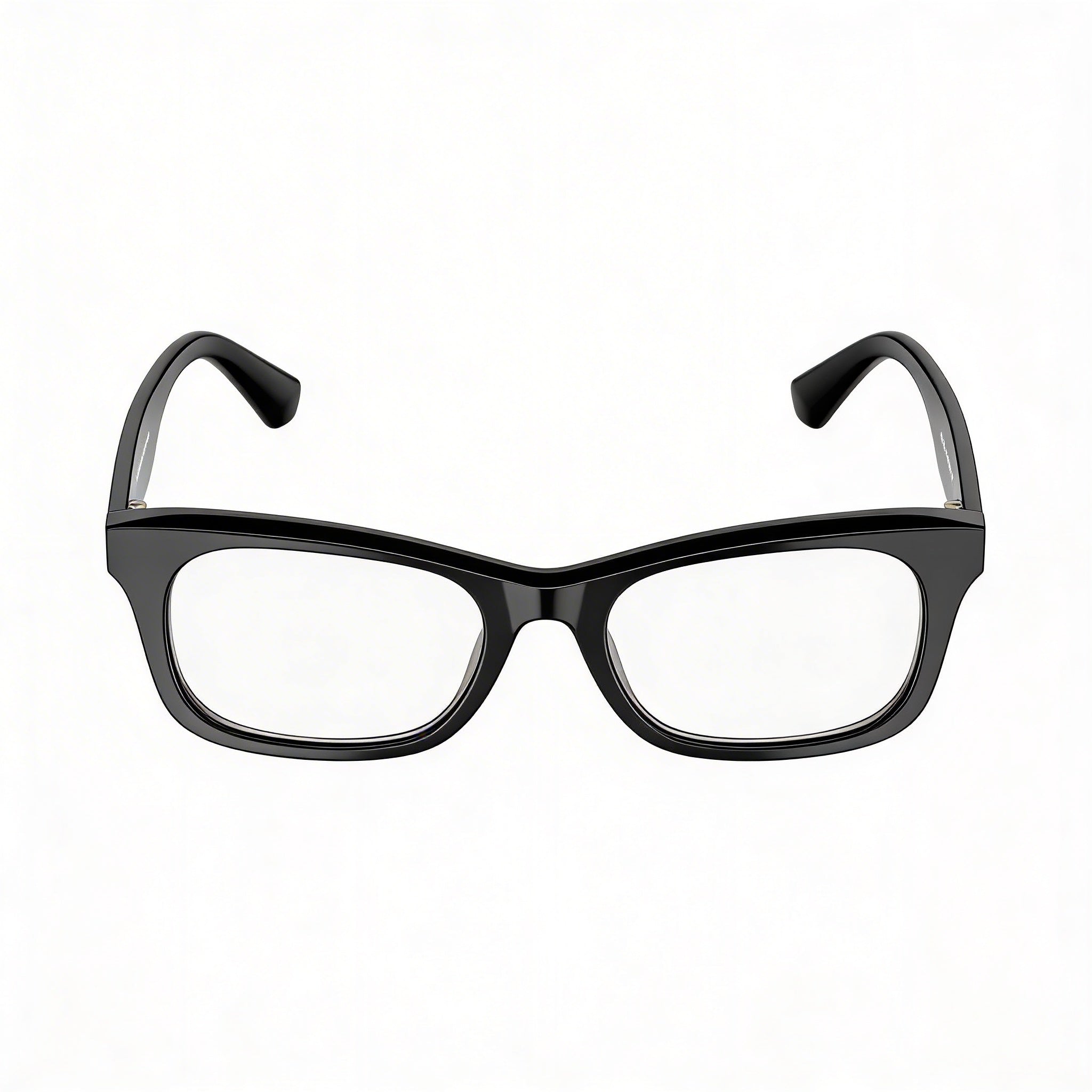 BURBERRY Unisex Black Optical Frames with Clear Demo Lenses, Prescription Ready for Custom Lens Replacement, Photo 2