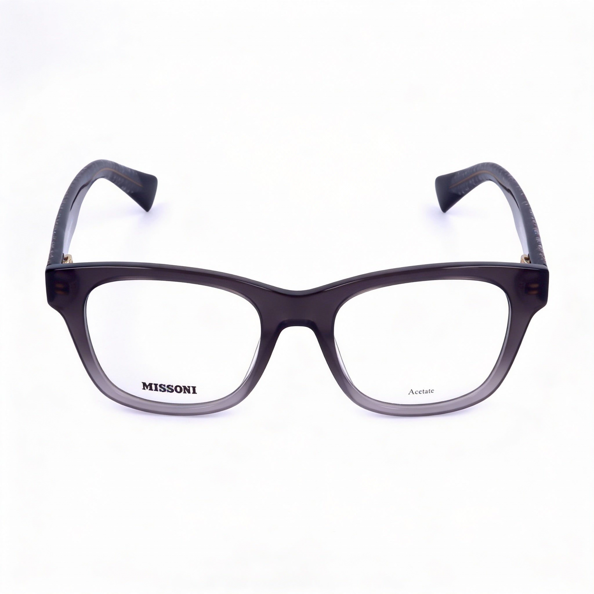 Missoni Modern Women's Eyewear with Grey Acetate Frame and Polycarbonate Non-Polarised Lenses, 50mm Lens Width, Photo 2