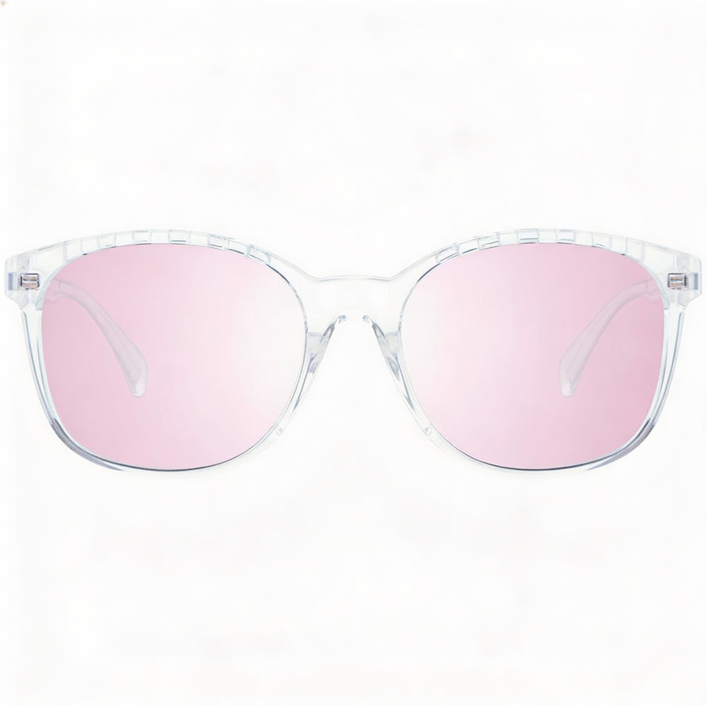 Gafas de sol unisex adidas SP0011 con montura de plástico cristal, lentes marrones espejadas no polarizadas, protección UV, 58 mm
