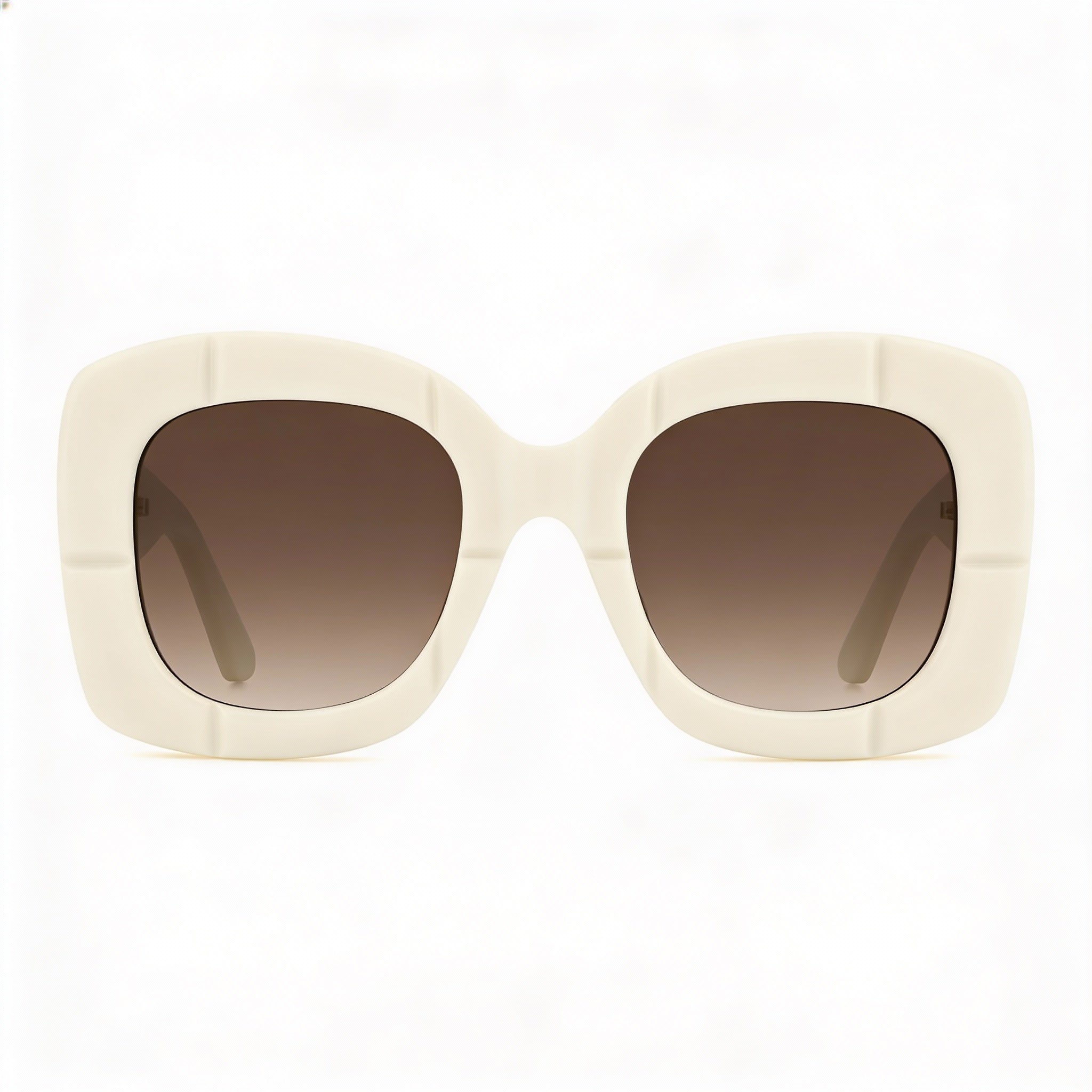 Gafas de sol Kate Spade New York para mujer, estilo casual, de acetato blanco roto, con montura cuadrada, protección UV y sombreado marrón, de 50 mm, Photo 2
