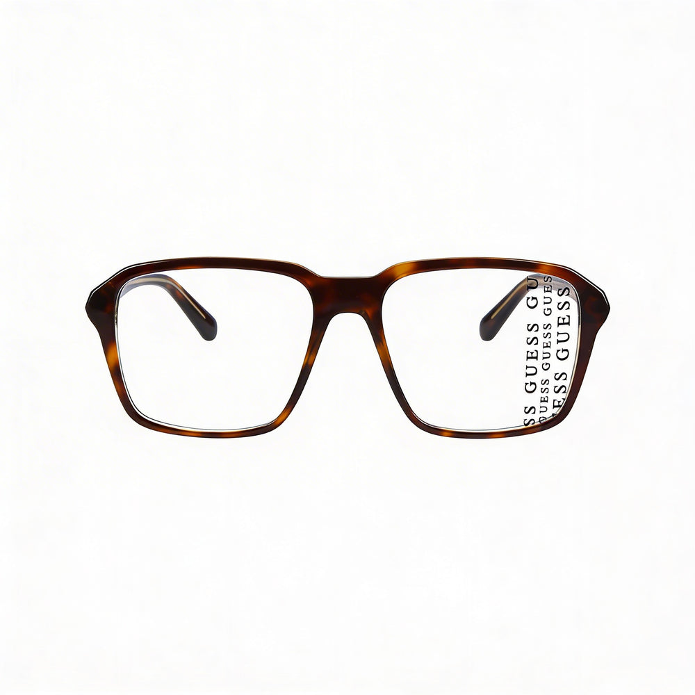 Guess Casual Men’s Prescription Ready Dark Havana Plastic Optical Frames 54mm Lens, 17mm Bridge, 145mm Temple