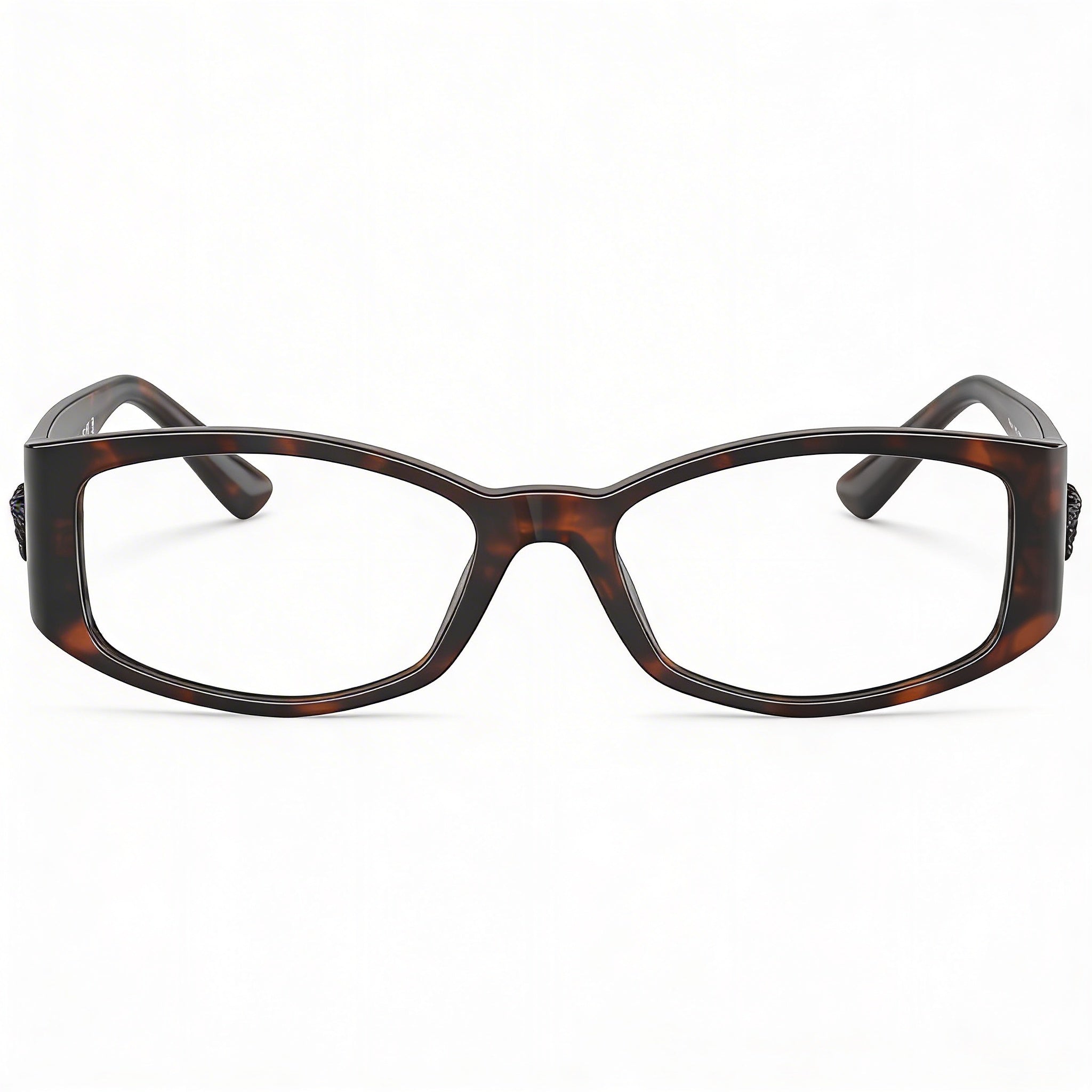 Versace Ve 3343 Men’s Multicoloured Acetate Frame Clear Polycarbonate Lens Sunglasses 52mm, Photo 2