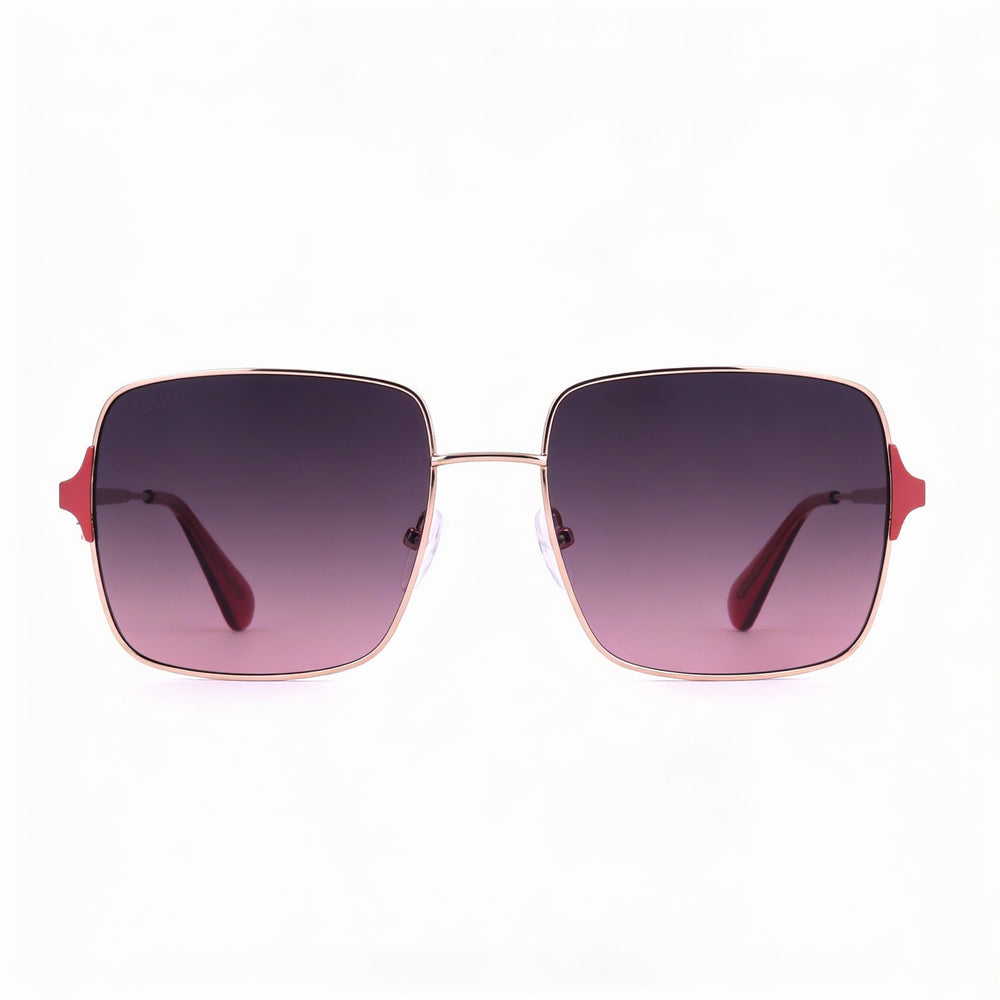 Max & Co. Casual Women's Metal Frame Shiny Rose Gold Gradient Smoke Sunglasses 56-17-140
