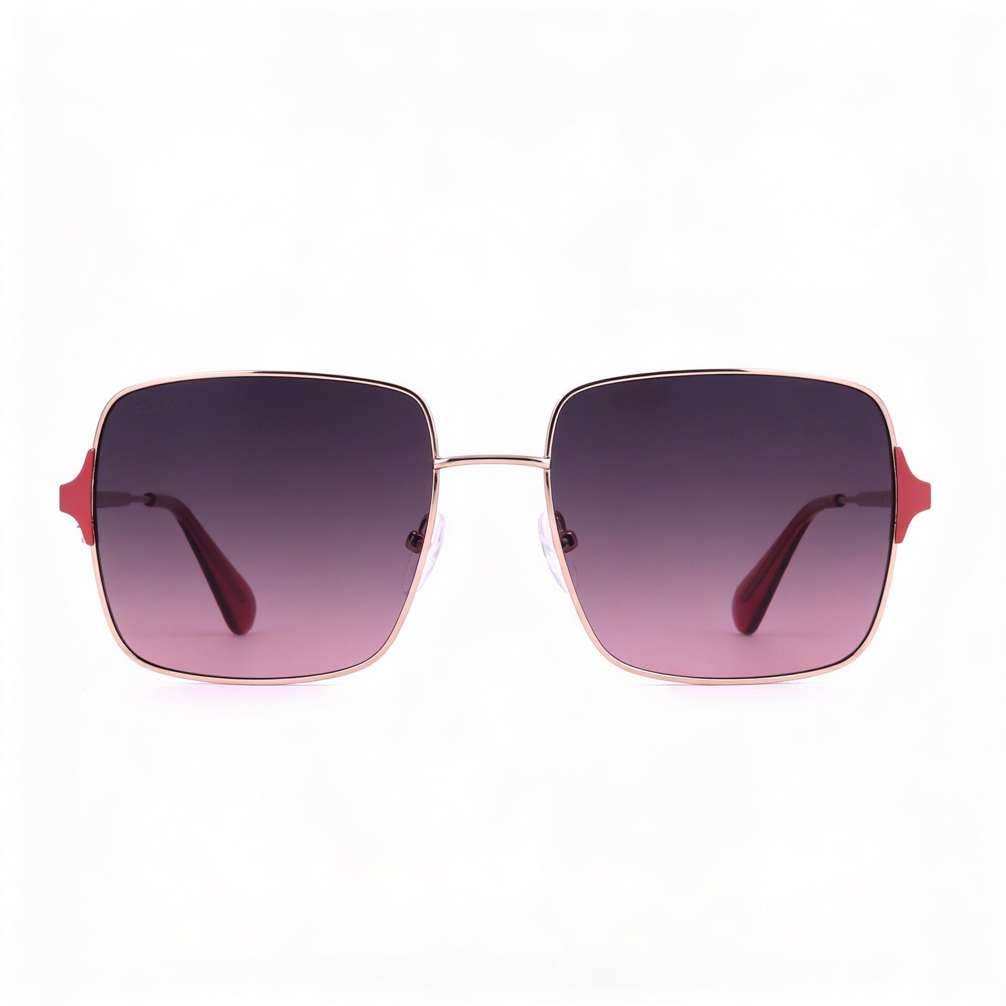 Max & Co. Casual Women's Metal Frame Shiny Rose Gold Gradient Smoke Sunglasses 56-17-140, Photo 2