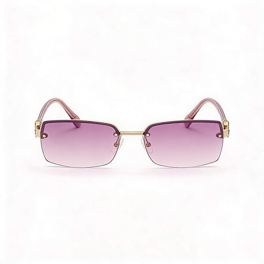 Marc Jacobs Mj 1067 Women's Designer Eyewear with Gold Pink Metal Frame and Gold Nude Lenses, Size 54mm