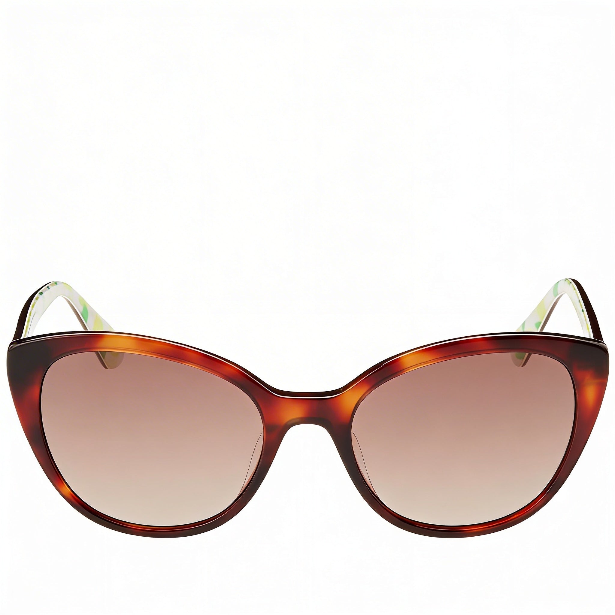 Kate Spade New York Casual Women's Acetate Havana Pattern Beige Brown Brown Shaded UV Protected 55mm Sunglasses, Photo 2