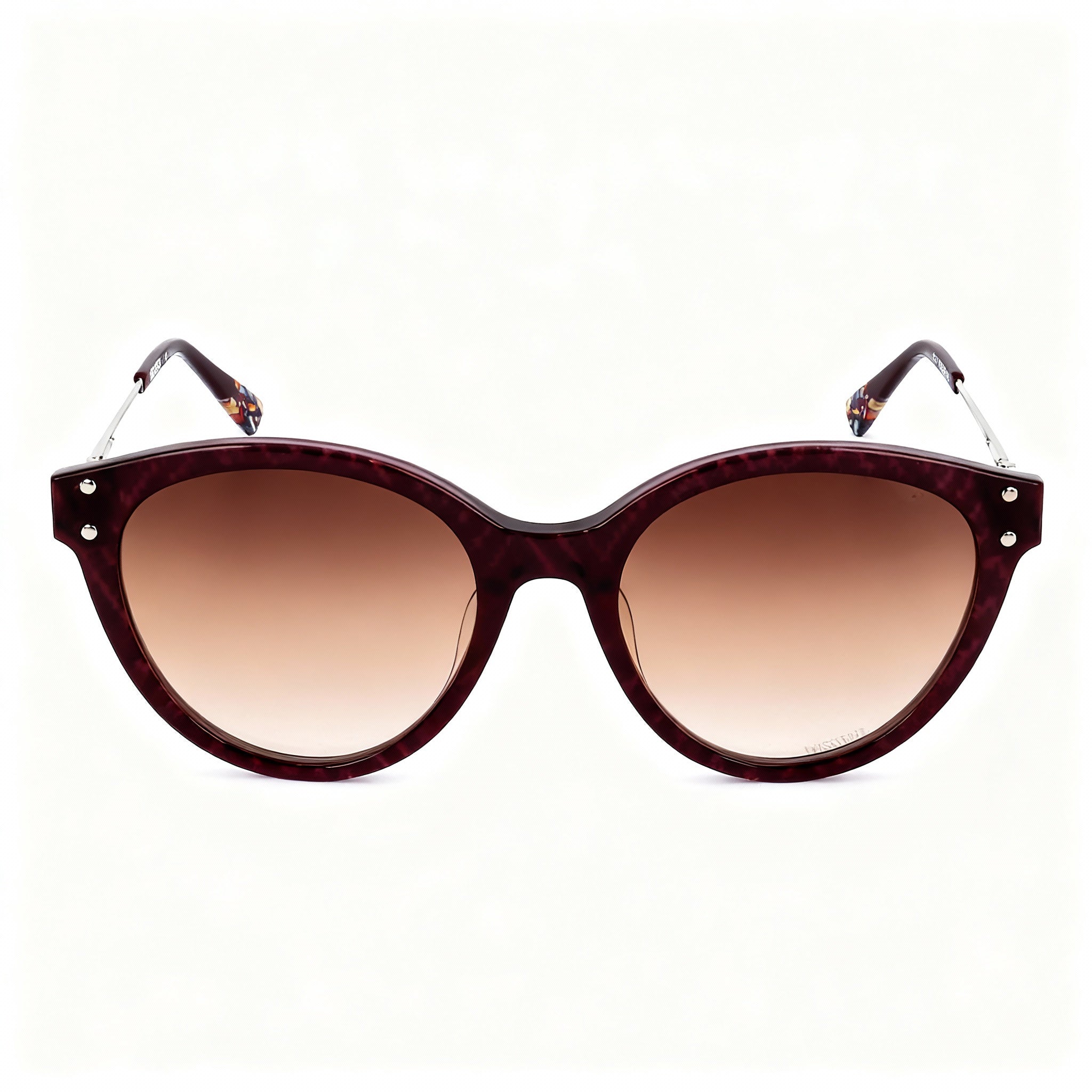 M Missoni Sport Women's Multicoloured Stainless Steel Non-Polarized Sunglasses Brown Lens 53-19-145