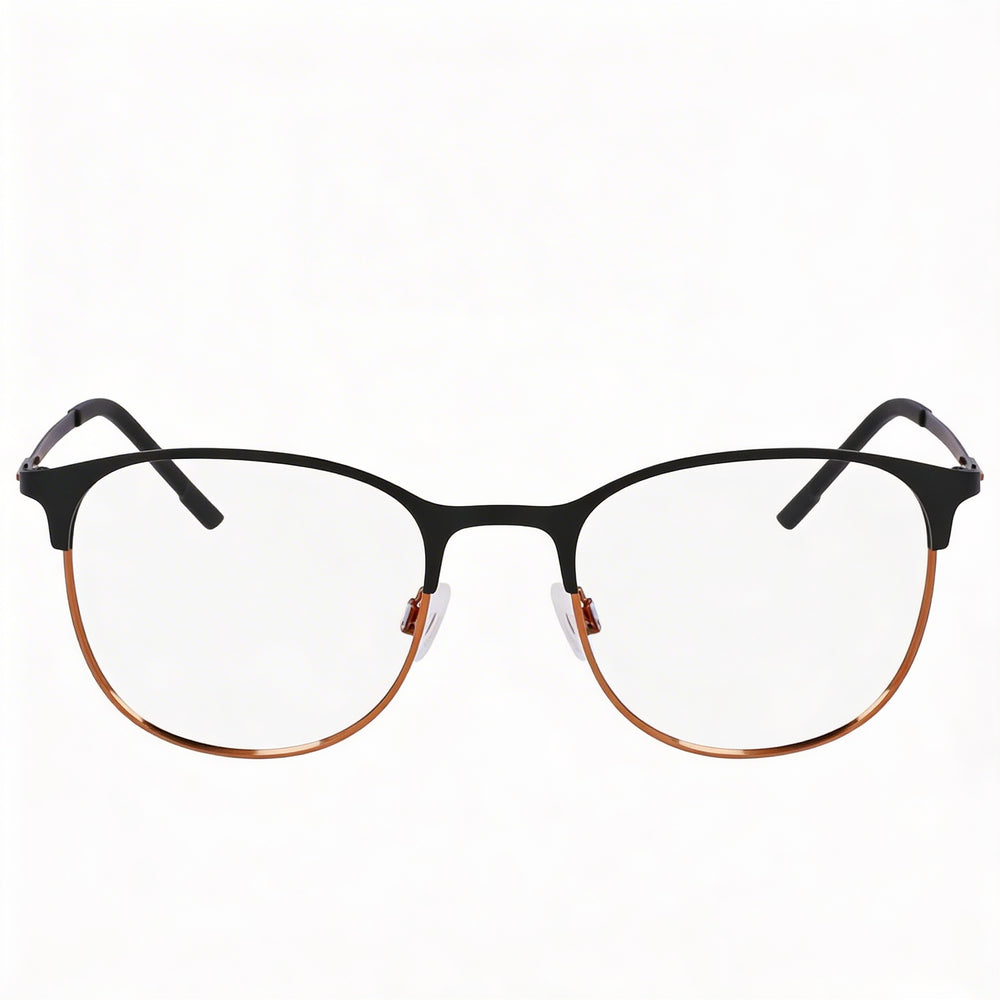 Gafas Flexon Casual Unisex, montura de titanio negro mate, lente de 30 mm, puente de 130 mm, patilla de 80 mm