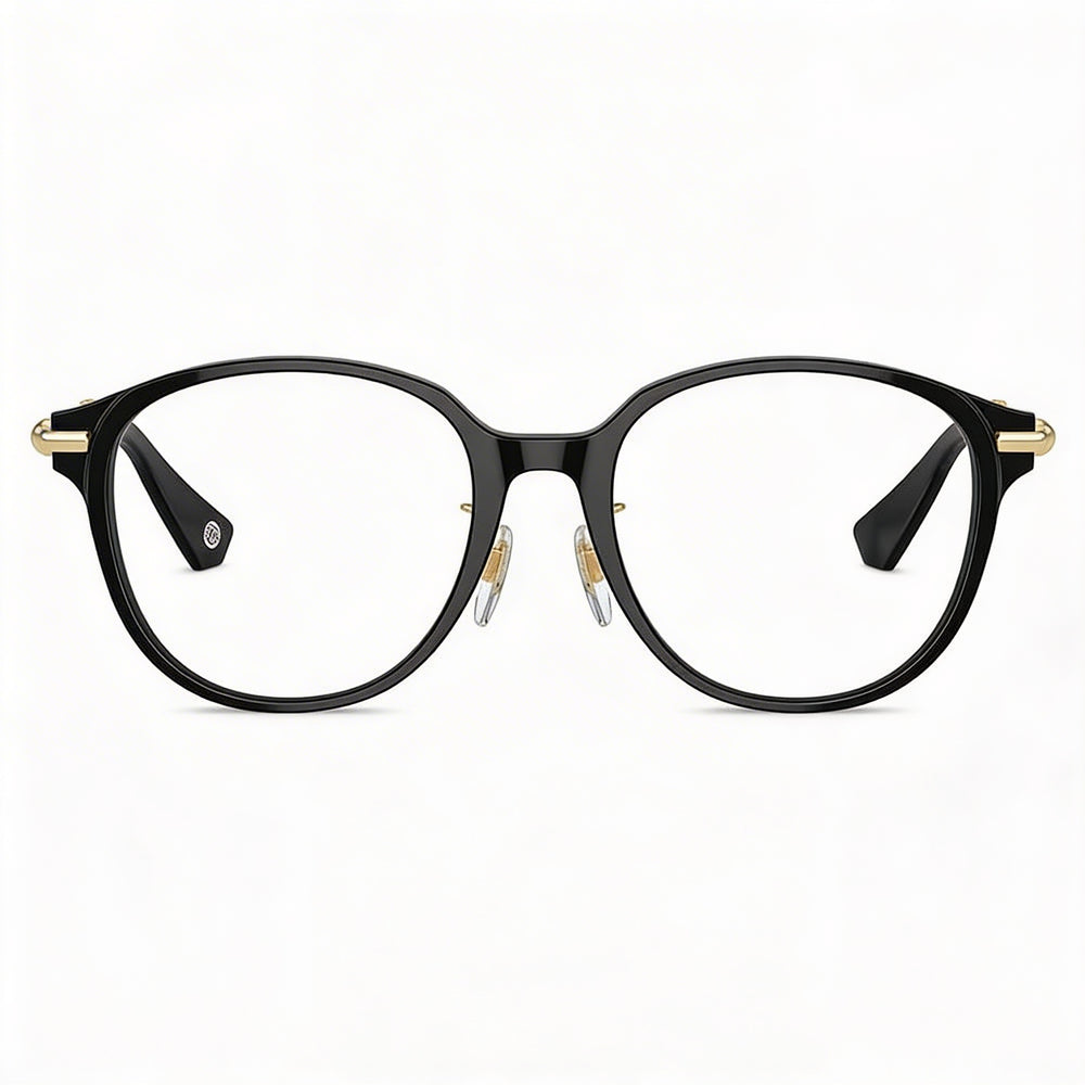 Gafas de sol BURBERRY Be 2412d para hombre con montura de acetato negro y lentes de policarbonato transparente, tamaño 52 mm