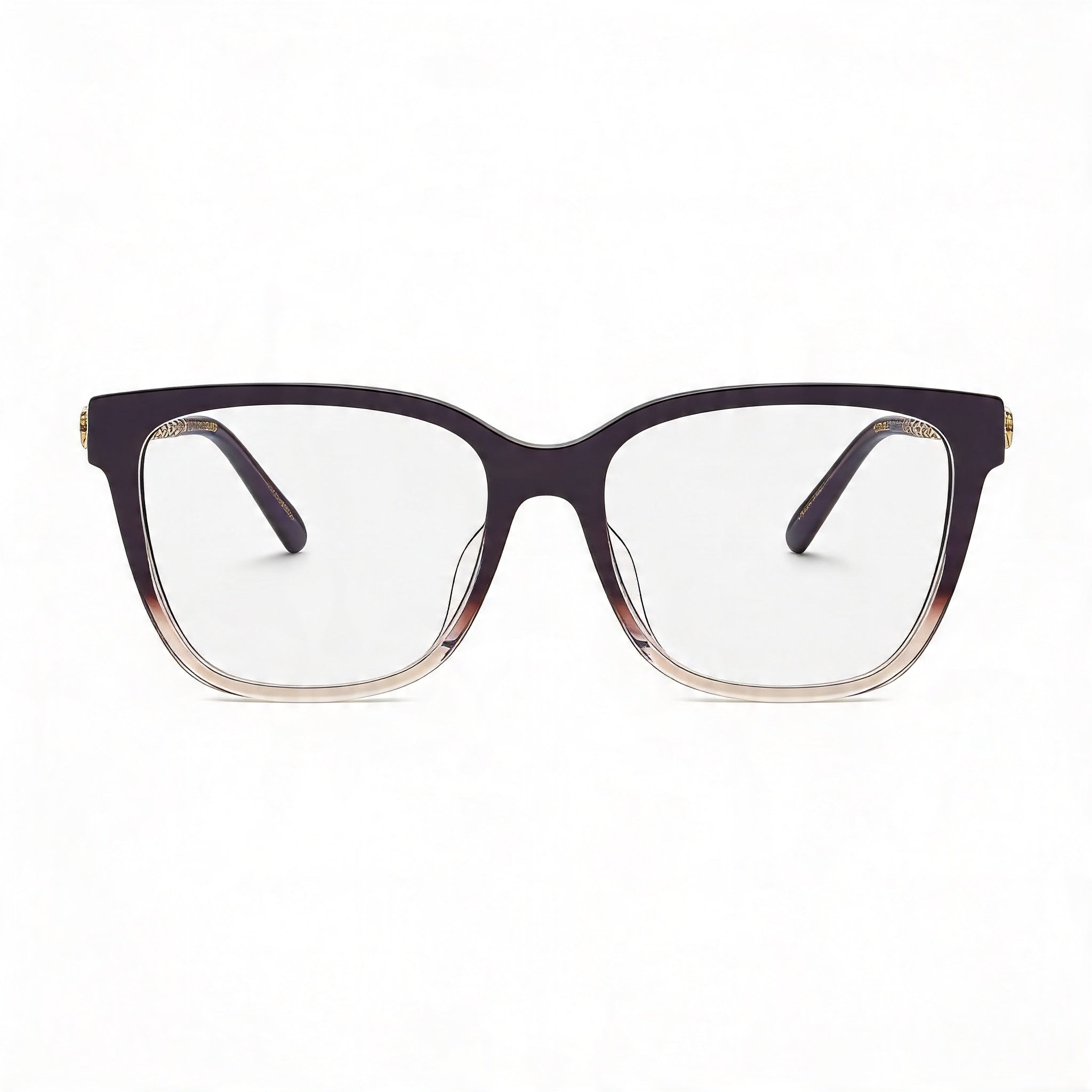 Chopard Casual VCH333W Women's Full Rim Square Violet Gold-Logo Acetate Metal Eyewear 55mm, Photo 2