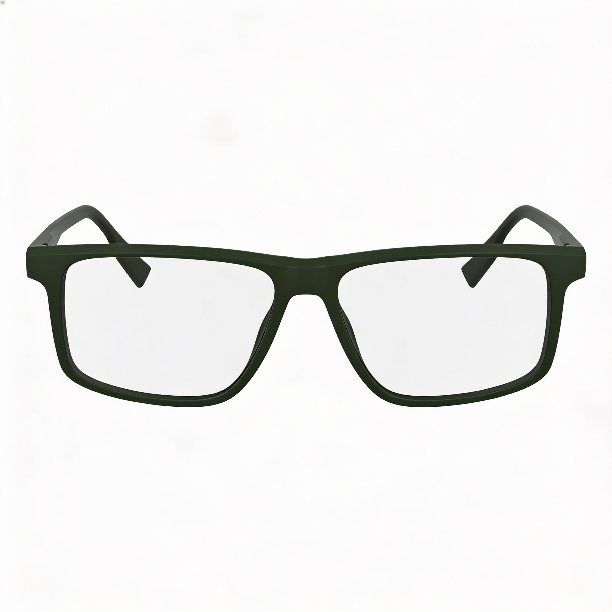 Lacoste L2959 Men's Matte Green Eyewear, Featuring Clear Polycarbonate Lenses, 55mm Lens Width, Photo 2