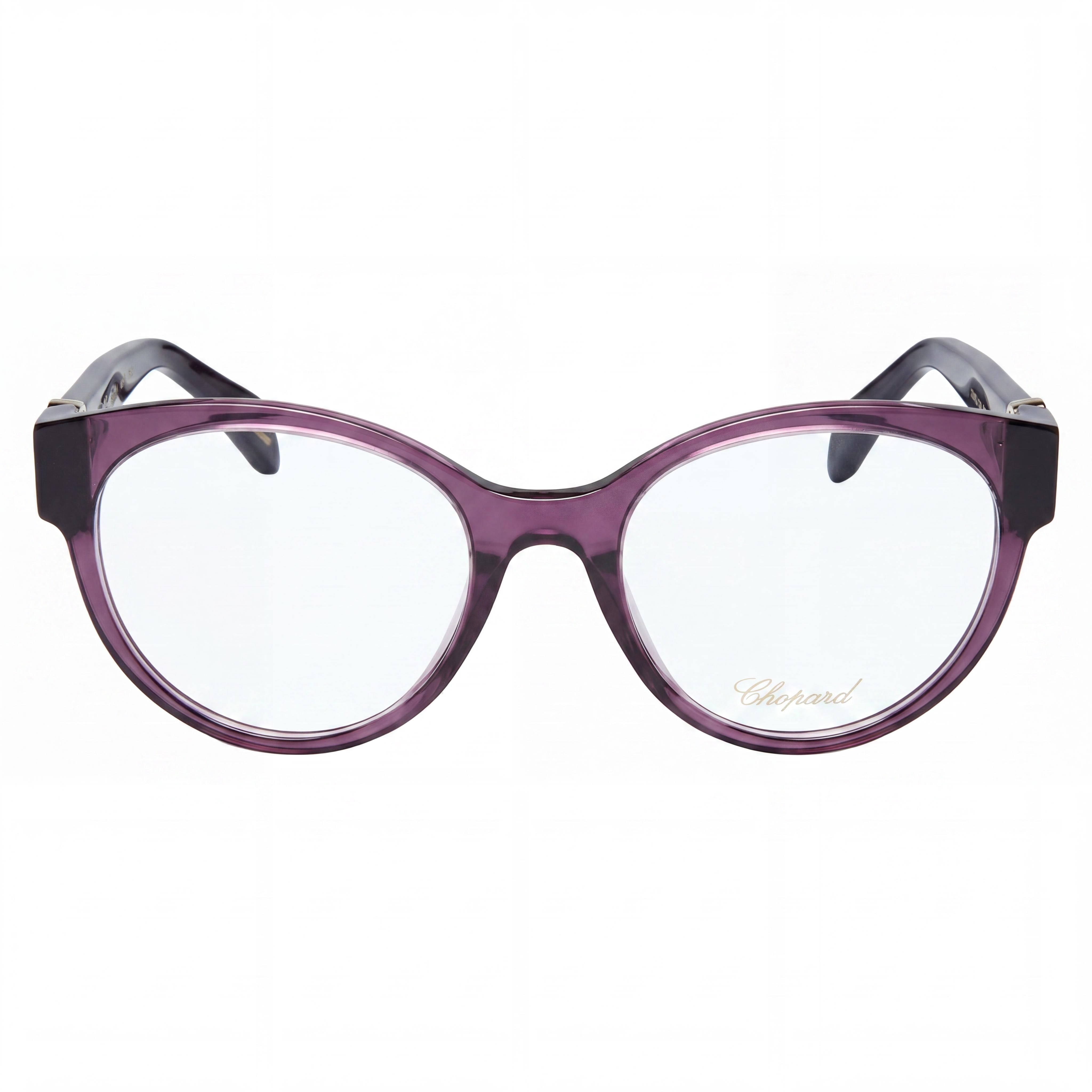 Chopard Modern Women's Transparent Violet Eyeglasses with 53mm Lens, 19mm Bridge, and 145mm Temples, Photo 2