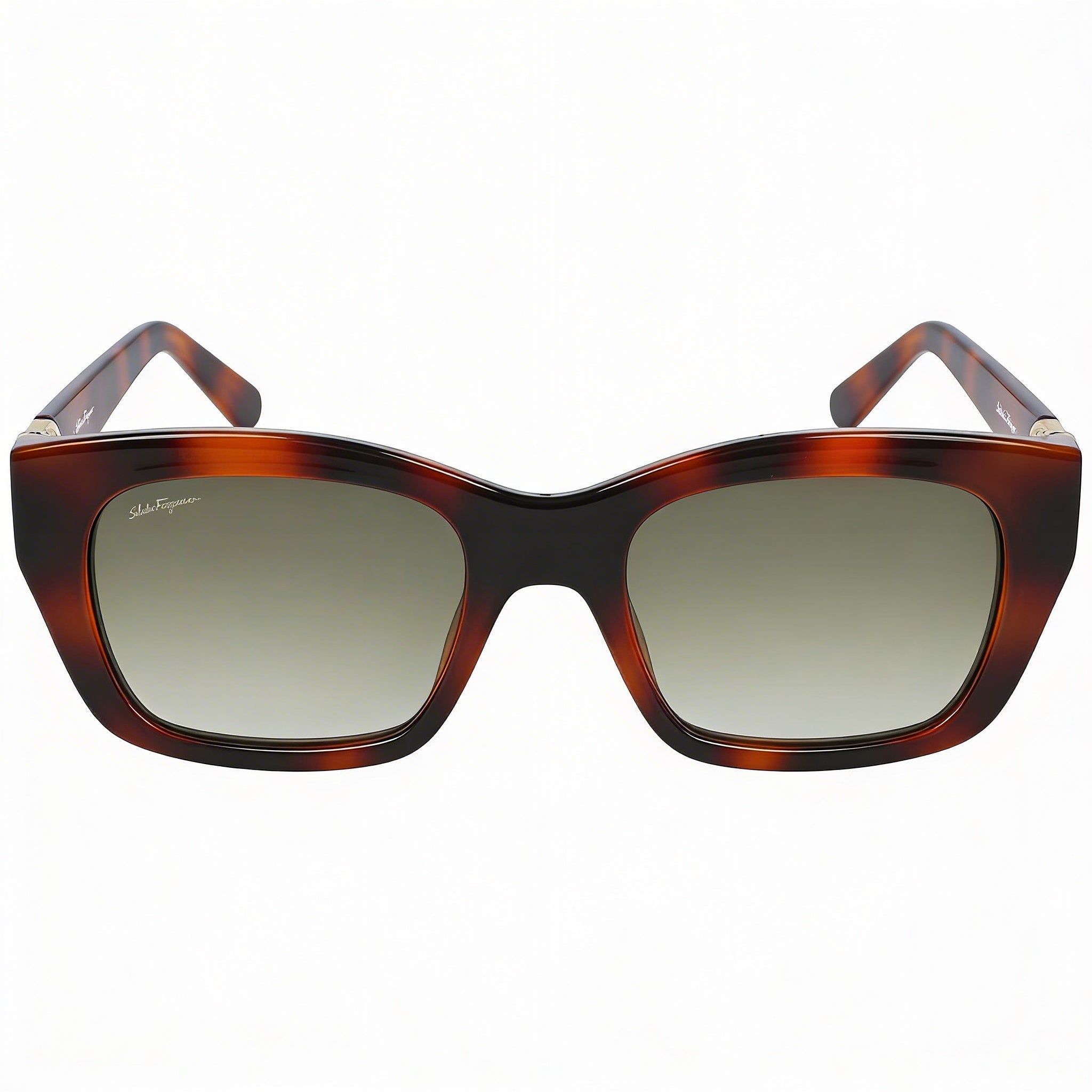 Salvatore Ferragamo Sf1012sl Women's Tortoise Acetates Square Grey Gradient UV Protected Sunglasses 53mm, Photo 2