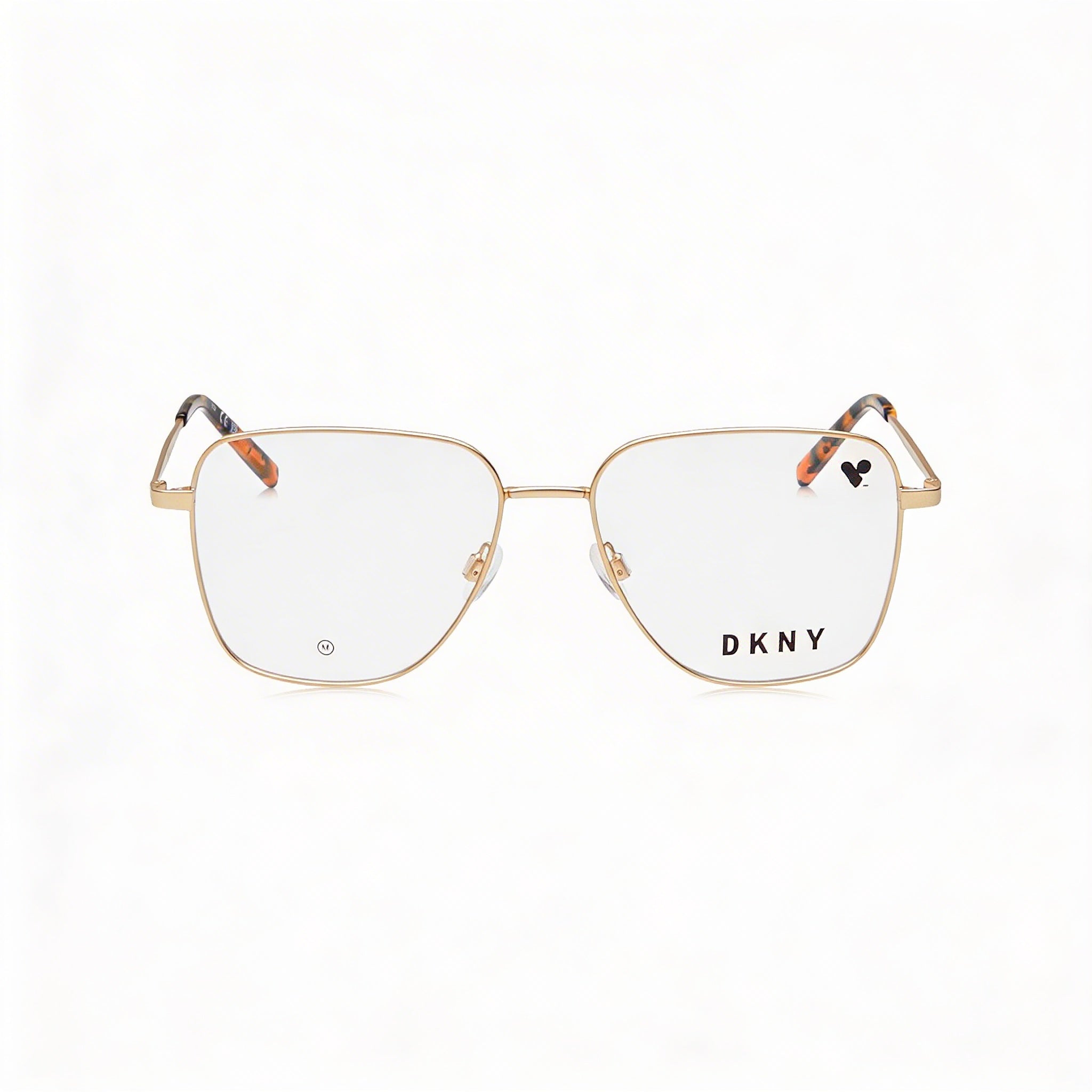 DKNY Modern Style Unisex Sunglasses with Propionate Frame and Satin Gold Polycarbonate Lenses 54mm, Photo 2
