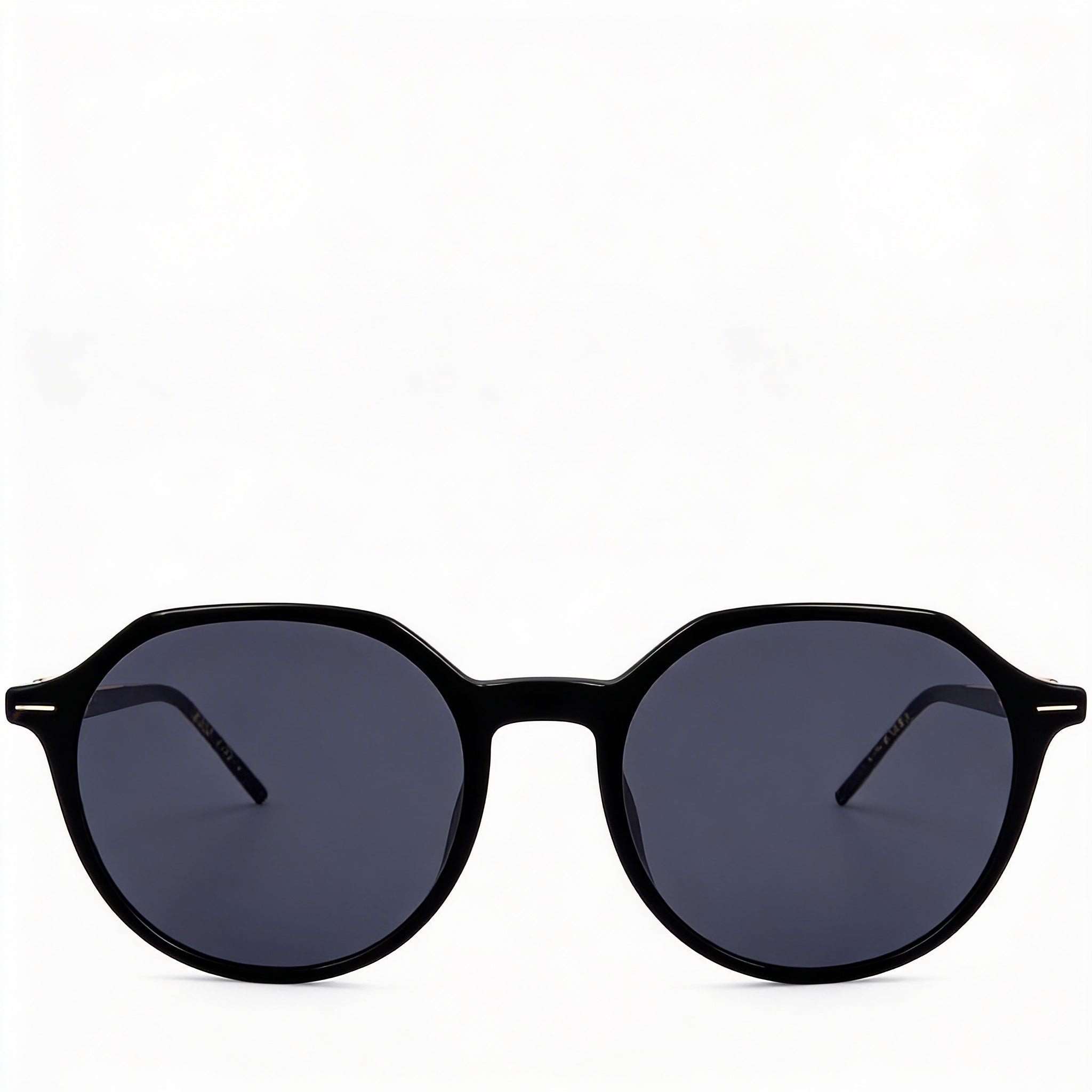 Hugo Boss Light & Minimal Women's Lightweight Acetate Sunglasses, Black Crystal Grey Frame with Grey Lenses, 51mm, Photo 2