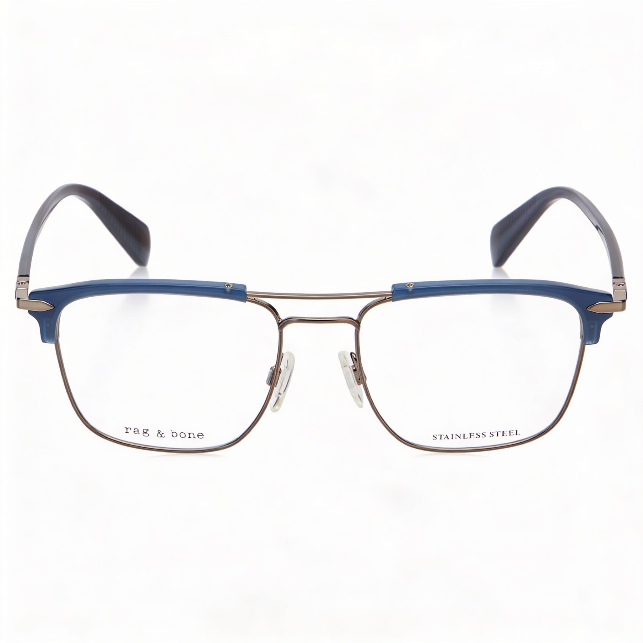 Rag & Bone Modern Women's Eyeglasses with Alloy Steel Frame Material in Black, 54mm Lens Width, Photo 2