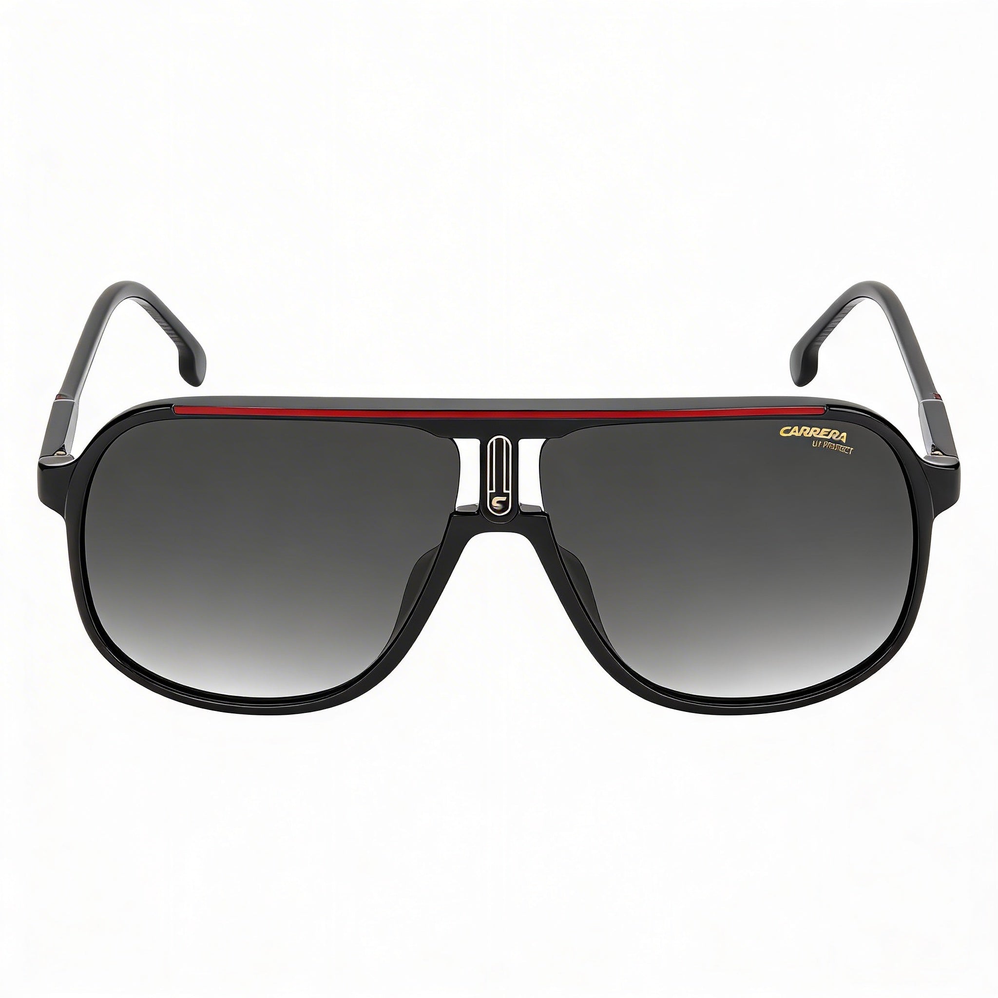Gafas de sol Carrera Contemporary unisex con protección UV de propionato inyectado, no polarizadas, color negro y rojo, 62 mm, Photo 2