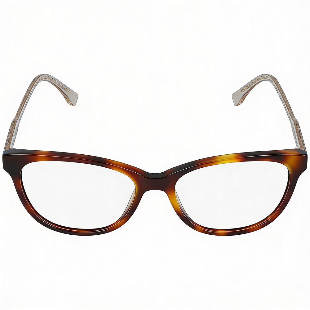 Lacoste Modern Unisex Metal Optical Eyeglasses Frame in Havana Color - Prescription Ready, Size 53-16-140