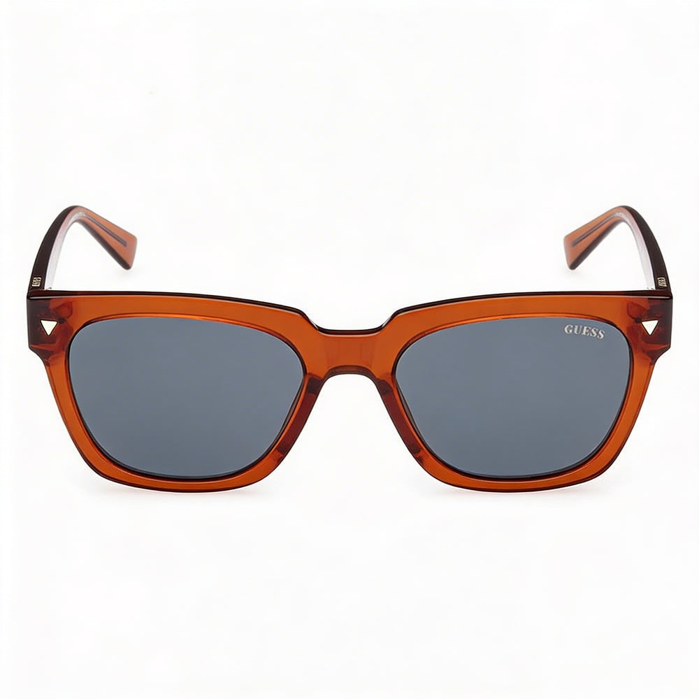 Guess GU8265 Women's Orange Injected Blue Lens UV Protective Non-Polarized Sunglasses 53mm