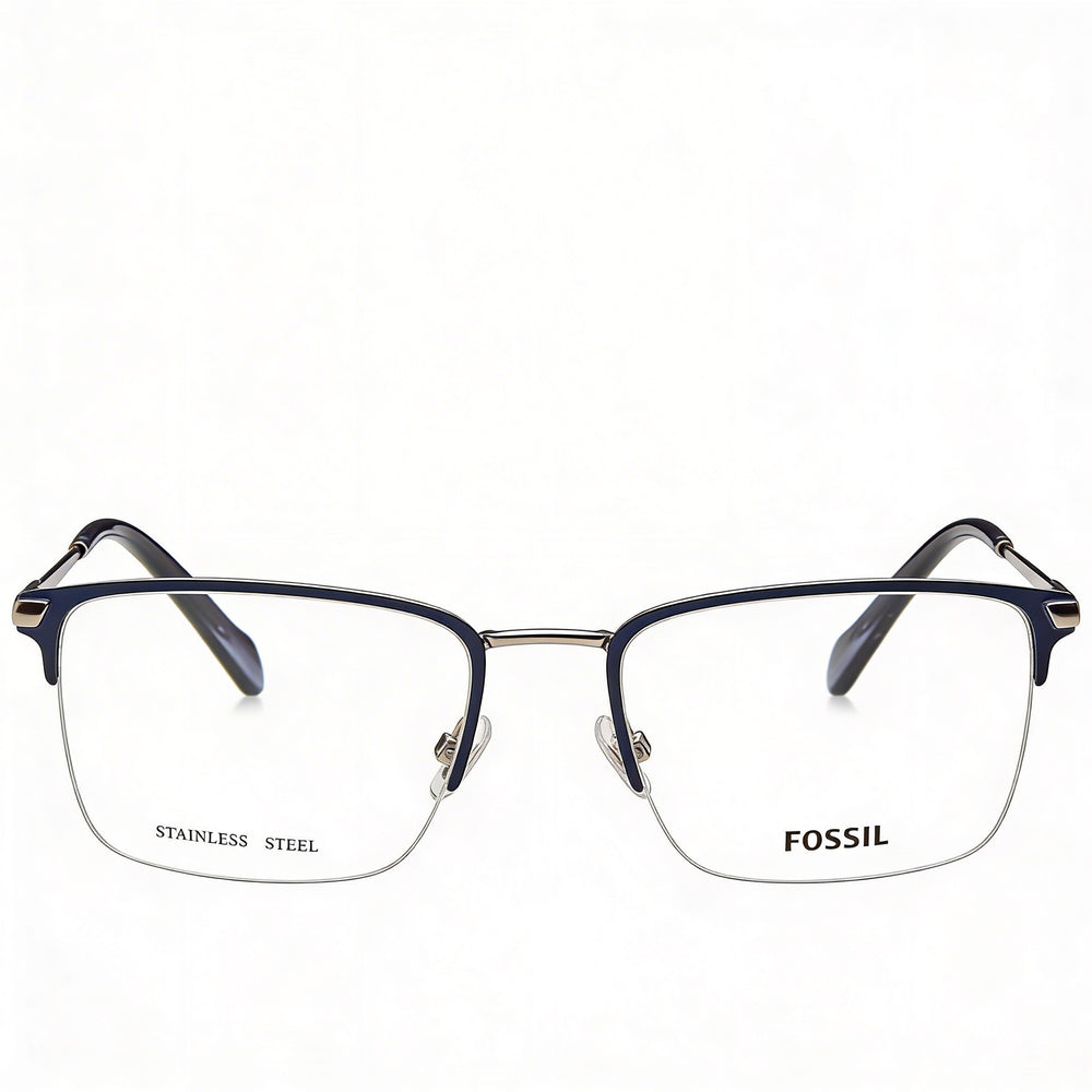 Fossil Fos 7147 Gafas de sol polarizadas unisex con montura de aleación de acero rutenio oscuro mate de 53 mm