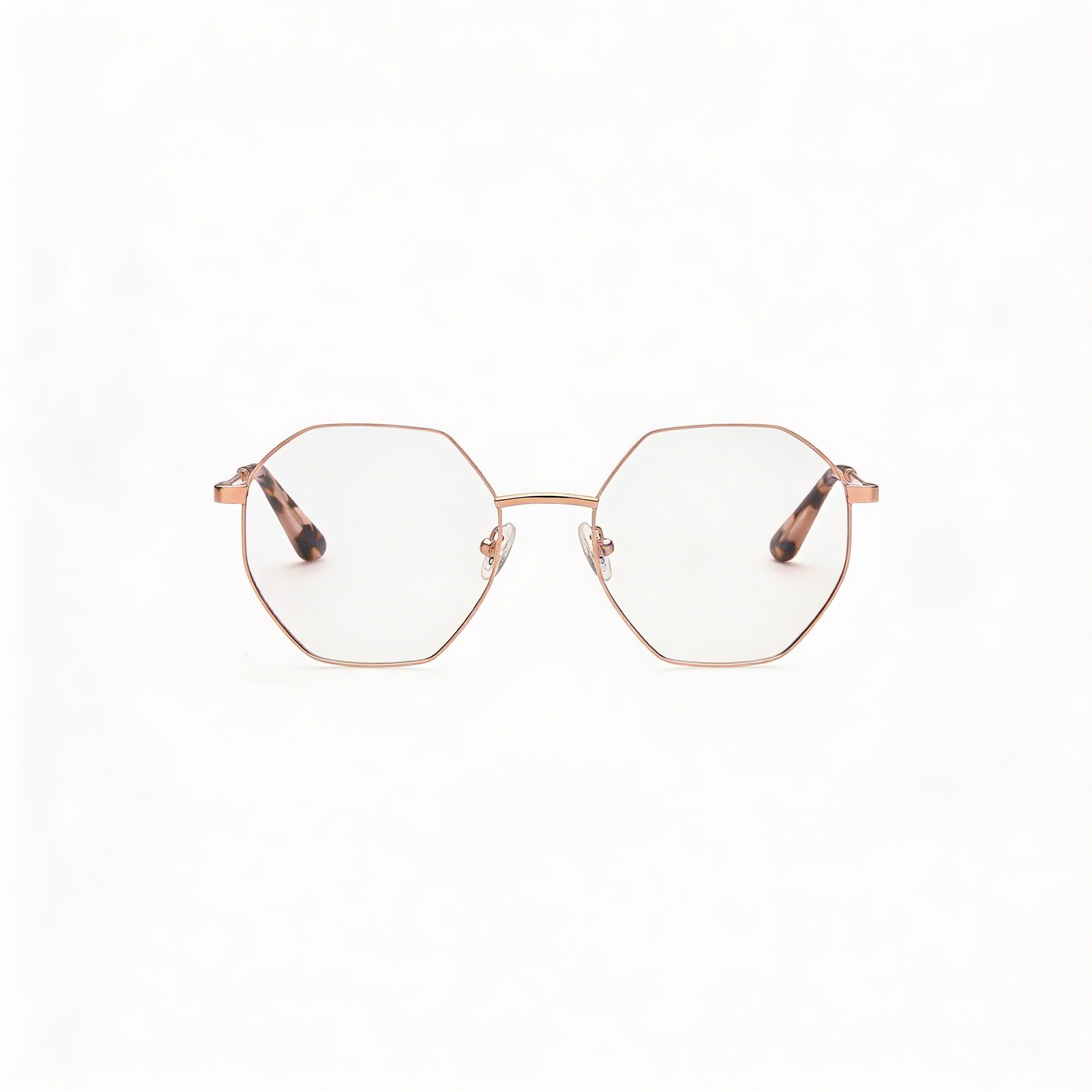 Guess GU2849 Women's Square Full Rim Metal Frame Eyeglasses Shiny Rose Gold 56-19-140mm, Photo 2