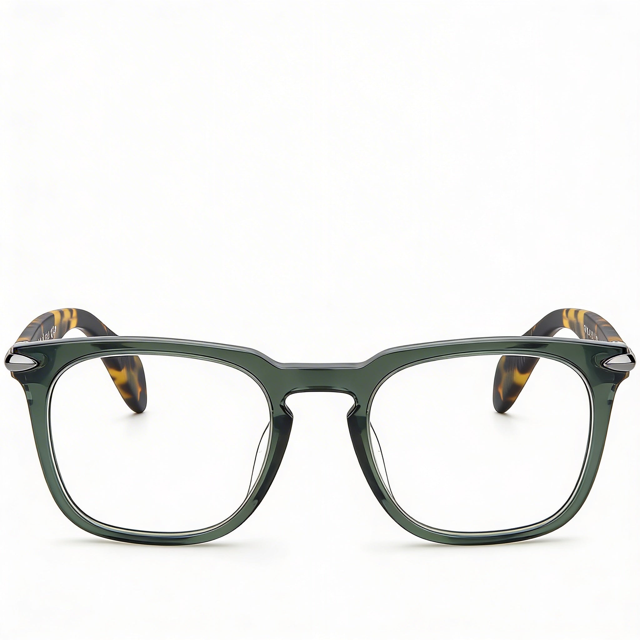 rag & bone Modern Unisex Acetate Frame Eyeglasses with Light Adaptive Non- Lenses, Khaki Havana 49mm, Photo 2