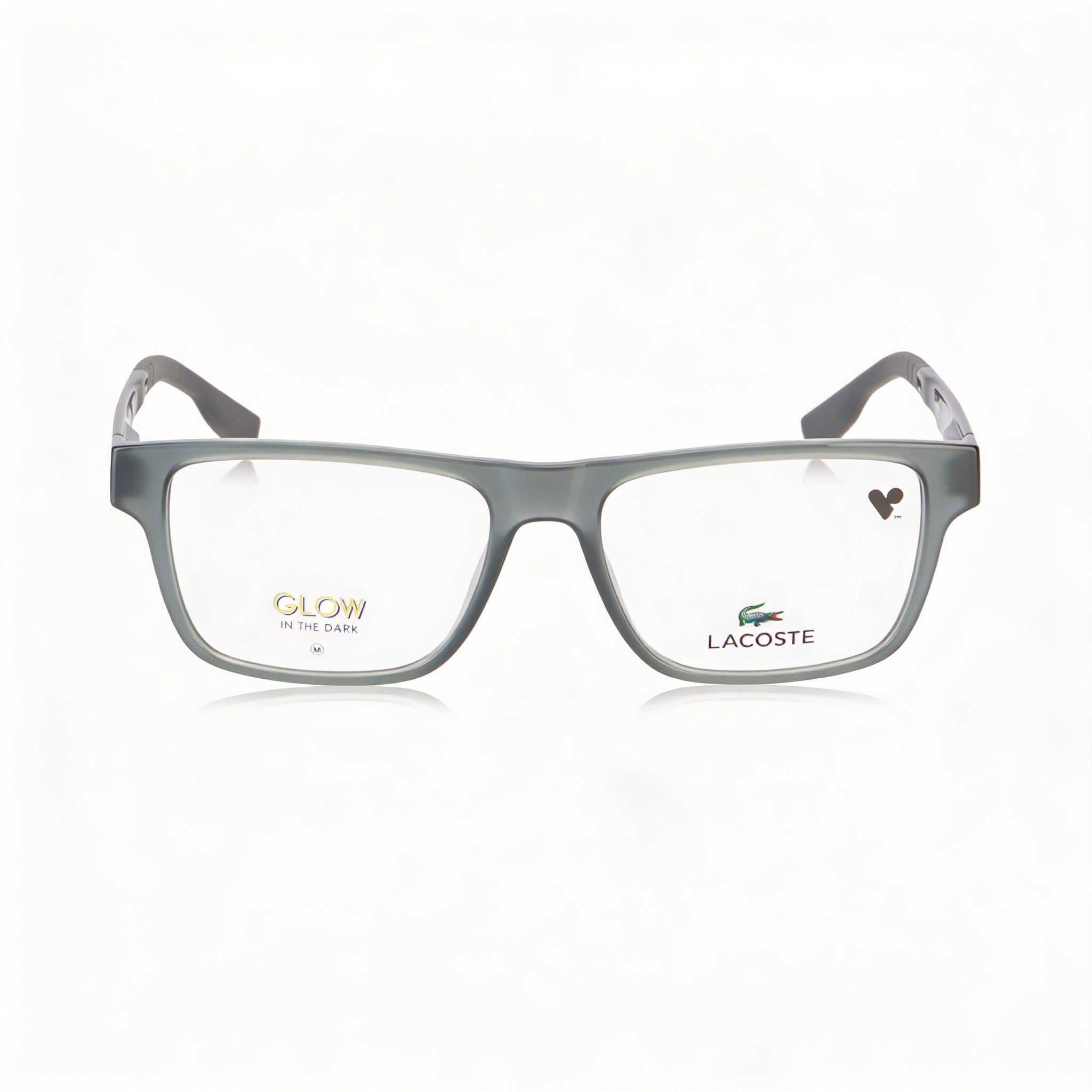 Lacoste L3655 Women's Modern Modified Rectangle Style Iniettato Frame Eyewear, Grey Lumi, 49mm Lens, Photo 2