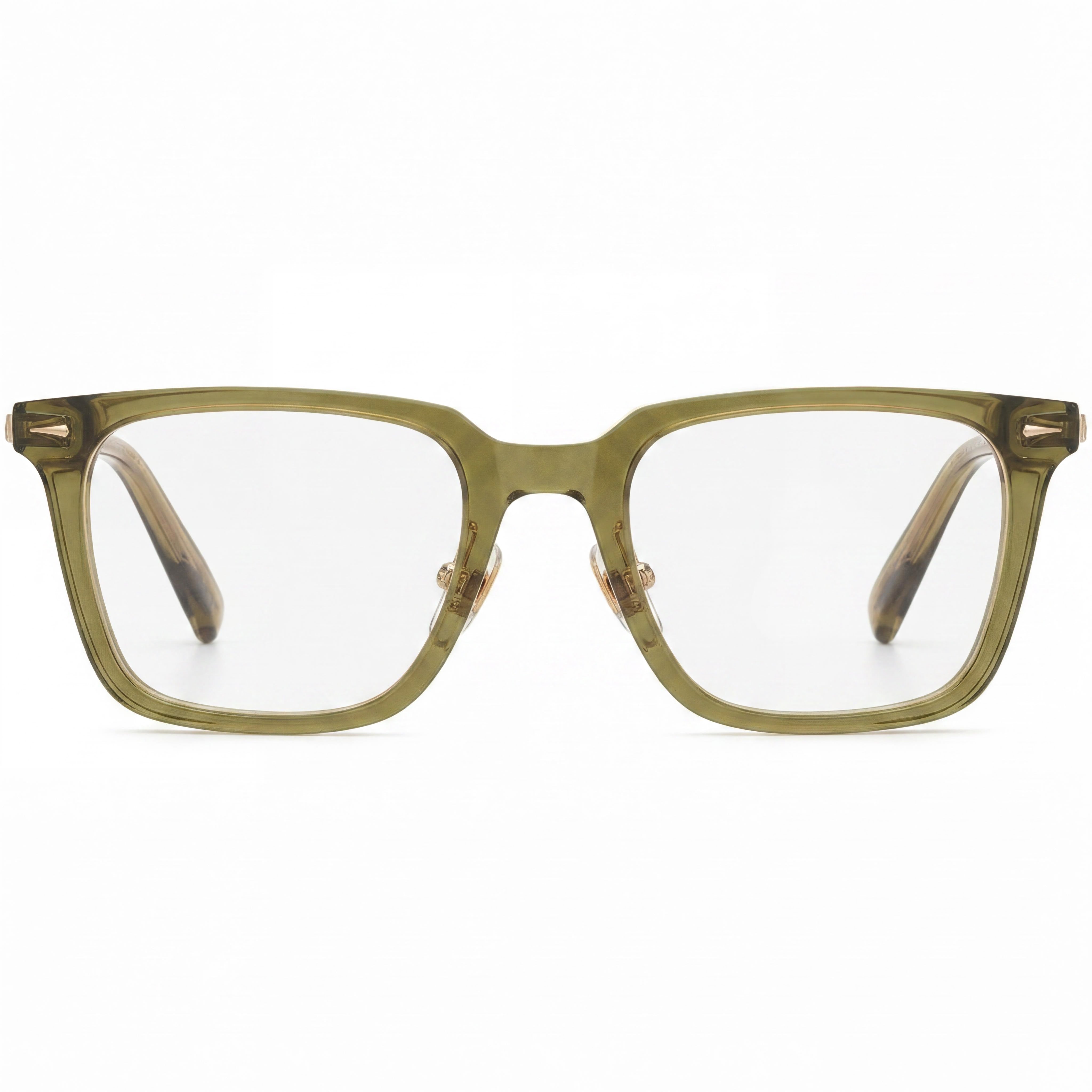 Chopard VCH346 Men's Acetate Shiny Transparent Olive Green Eyeglasses 52mm, Photo 2