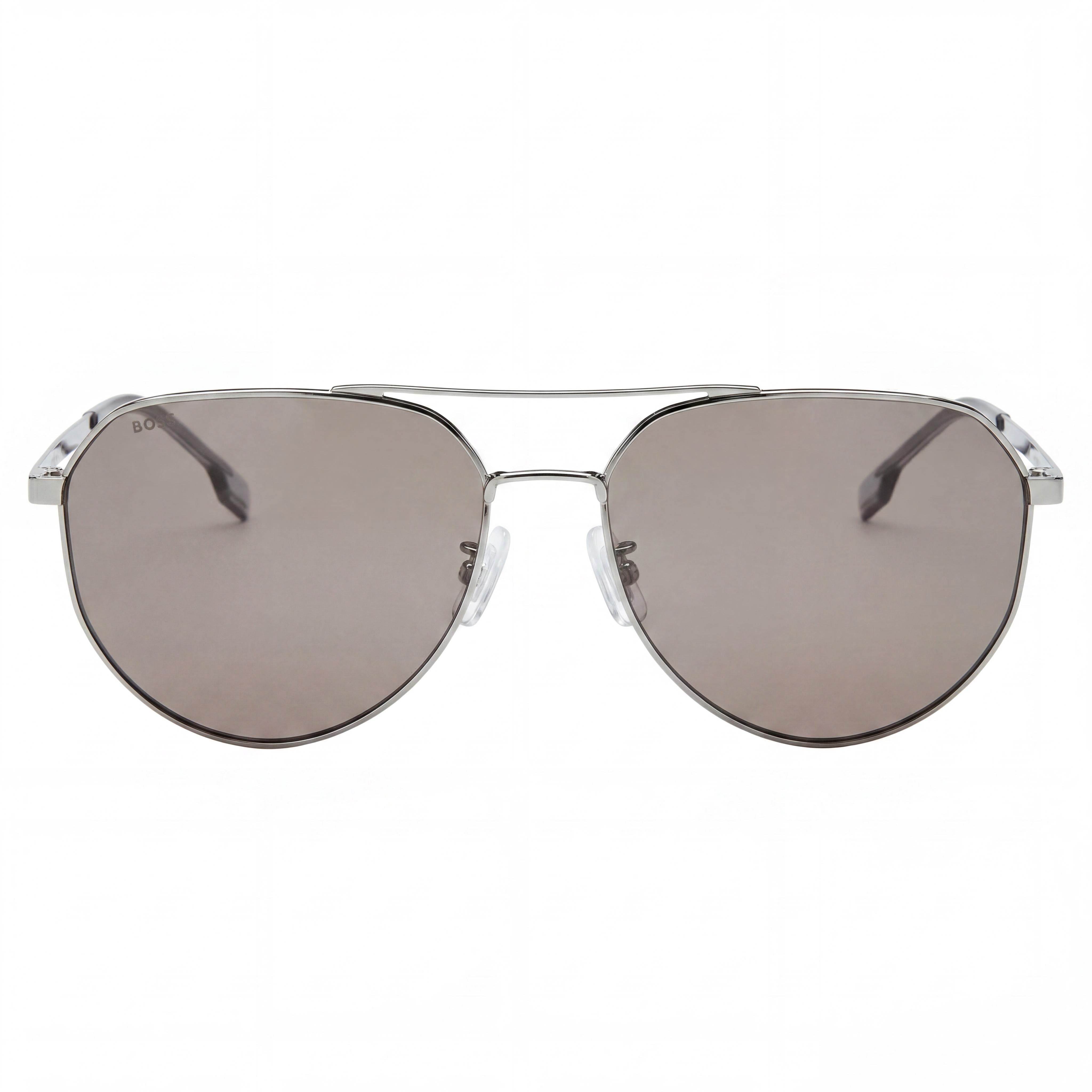 Gafas de sol de piloto unisex Hugo Boss Tech & Innovation de acero inoxidable con rutenio y protección UV, 61 mm, Photo 2