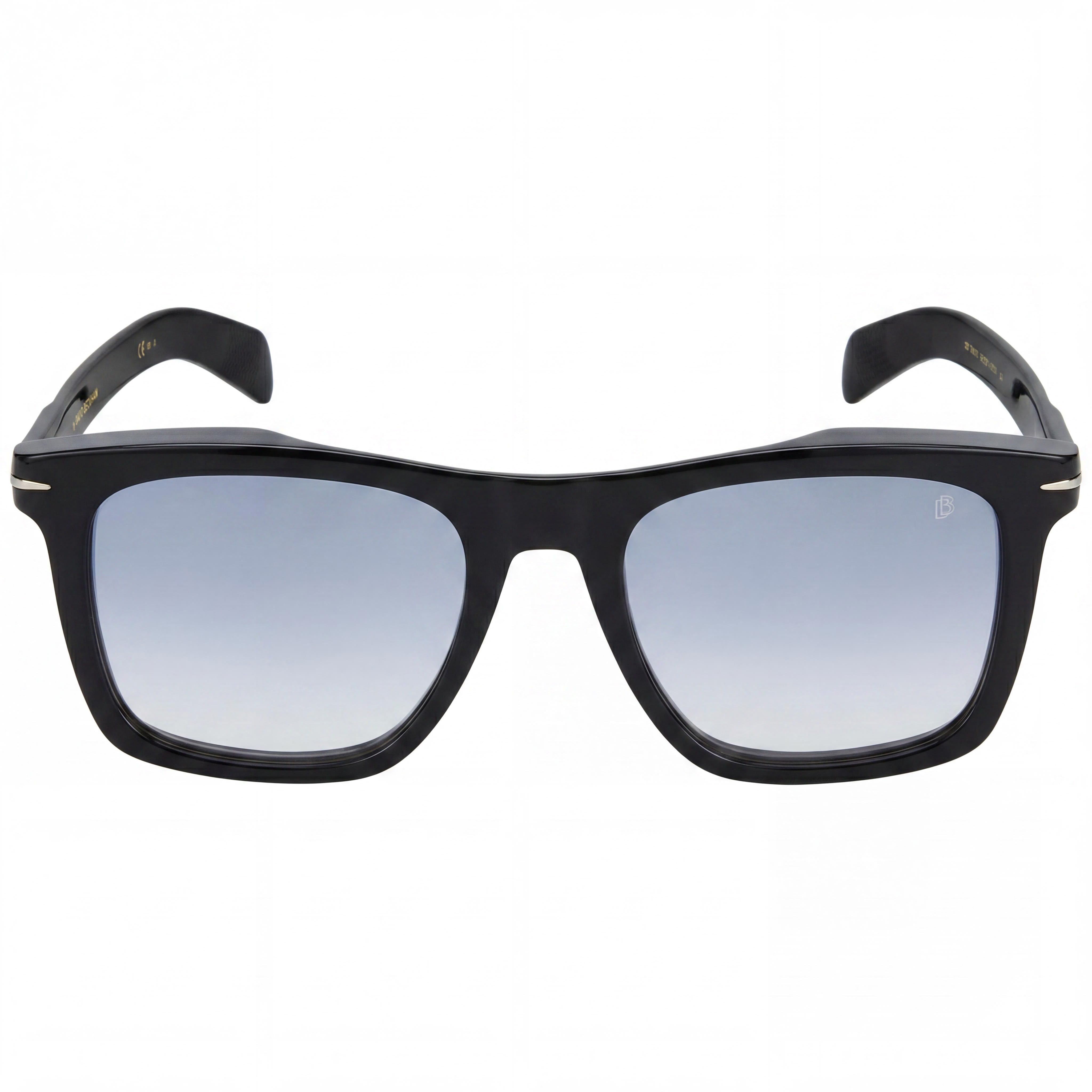 David Beckham DB 7000/S Men's Classic Acetate Black Blue Shaded Frame Black Silver Lens UV Protection 51mm, Photo 2