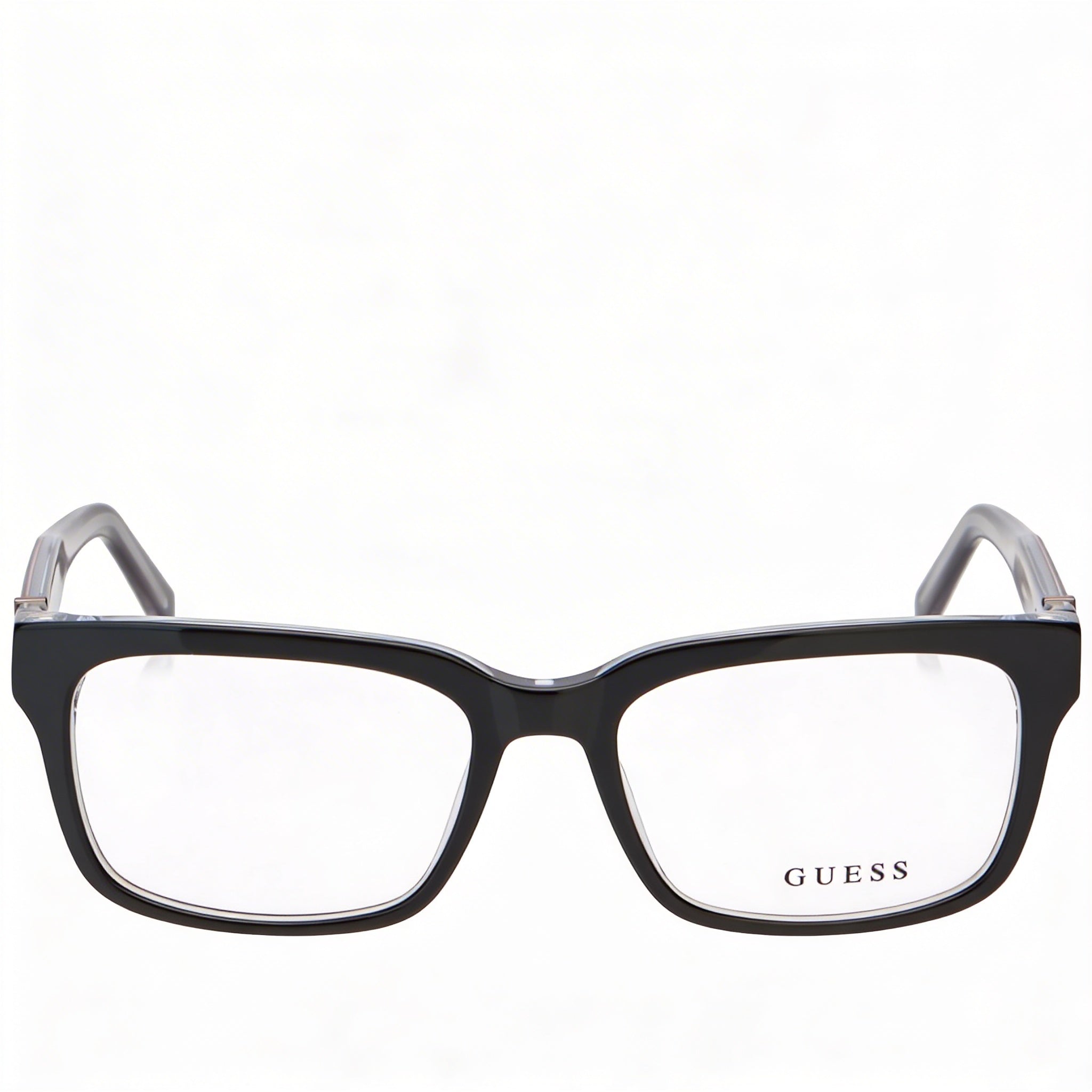 Gafas Ópticas Guess Gu50084 para Mujer, Montura de Plástico Negra con Cristales, Micas Transparentes, 54mm, Photo 2