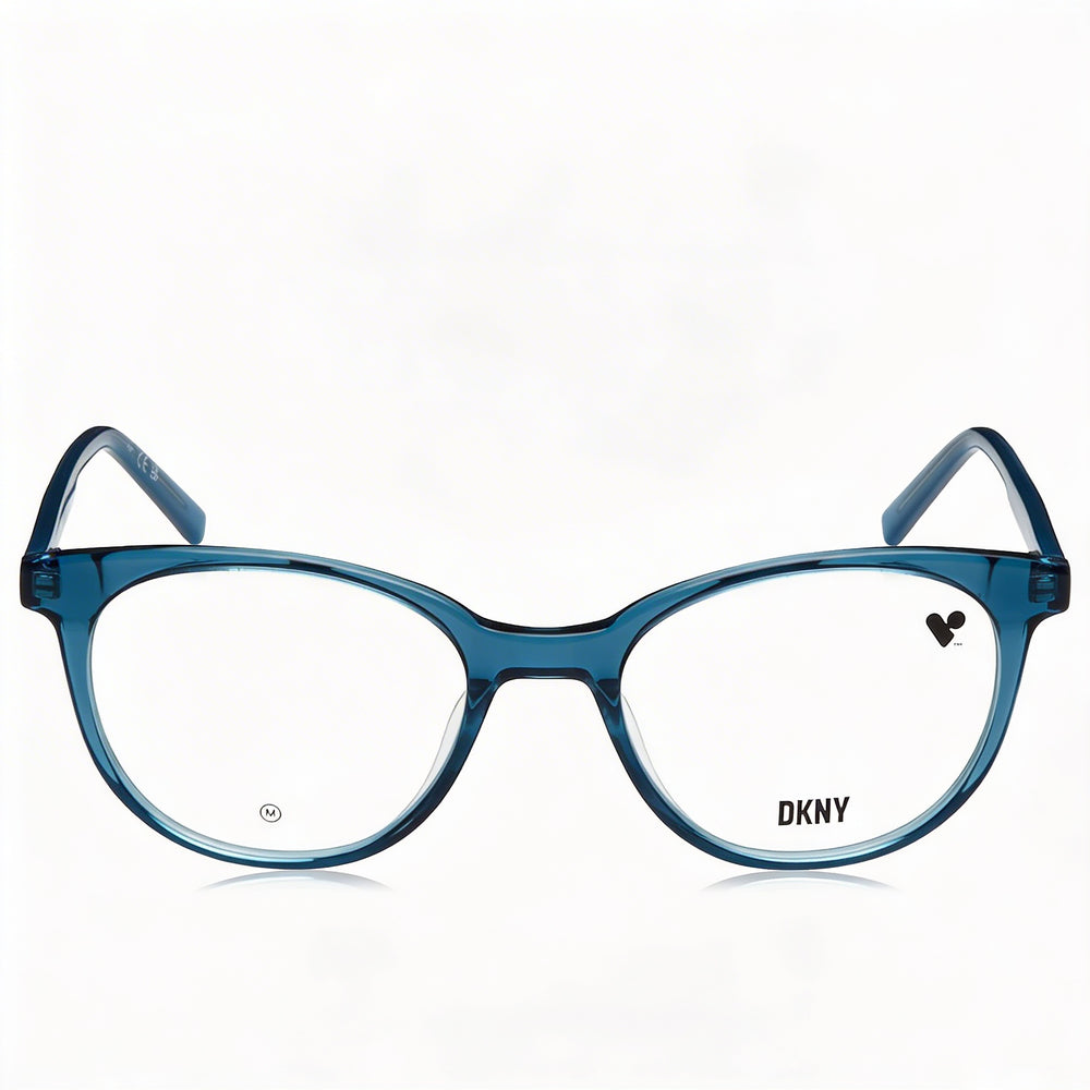 DKNY Modern Women's Crystal Blue Teal Plastic Optical Frame 50mm