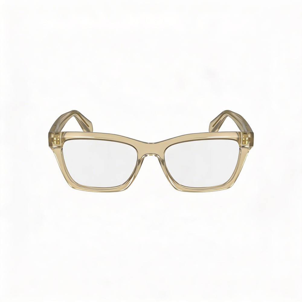 Salvatore Ferragamo SF2986 Transparent Beige Acetate Unisex Eyeglasses 53mm
