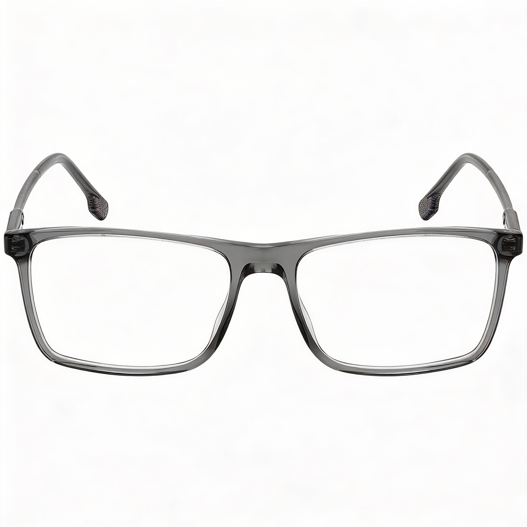 Carrera Modern Unisex Acetate Frame Eyeglasses in Transparent Grey with Polycarbonate Grey Lenses, 54mm, Photo 2